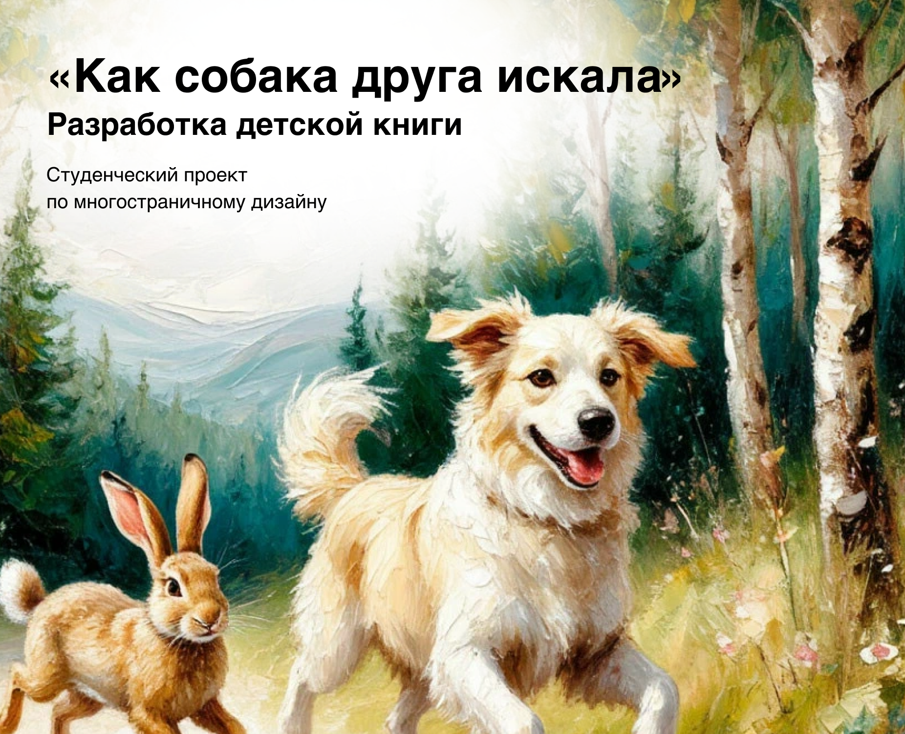 Разработка детской книги «Как собака друга искала» на Dprofile