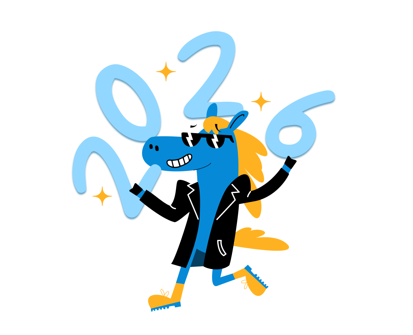 Стикерпак 2026 — Брендинг, Иллюстрация на Dprofile