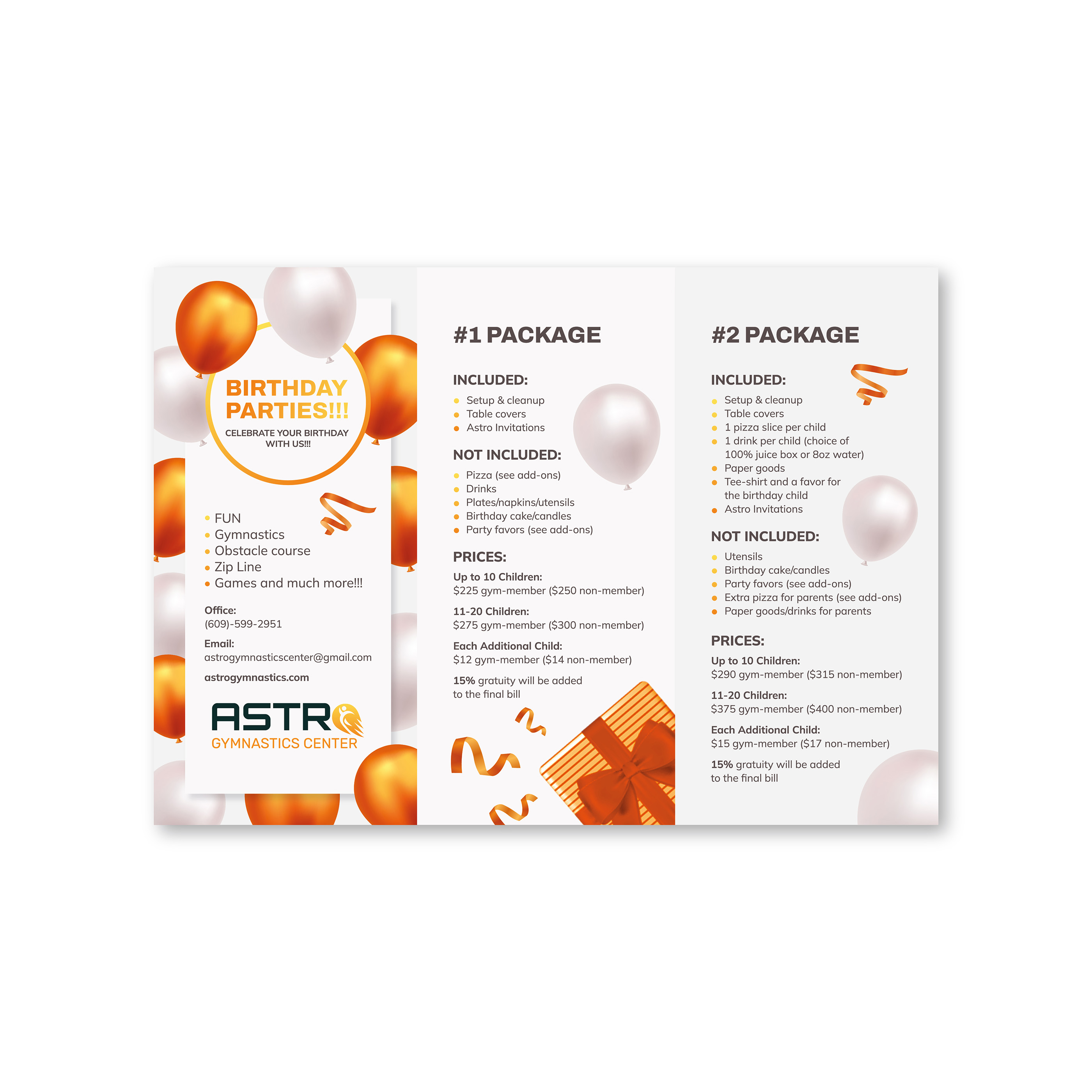 [ brochure design for a gymnastics center ] — Изображение №2 — Брендинг, Графика на Dprofile