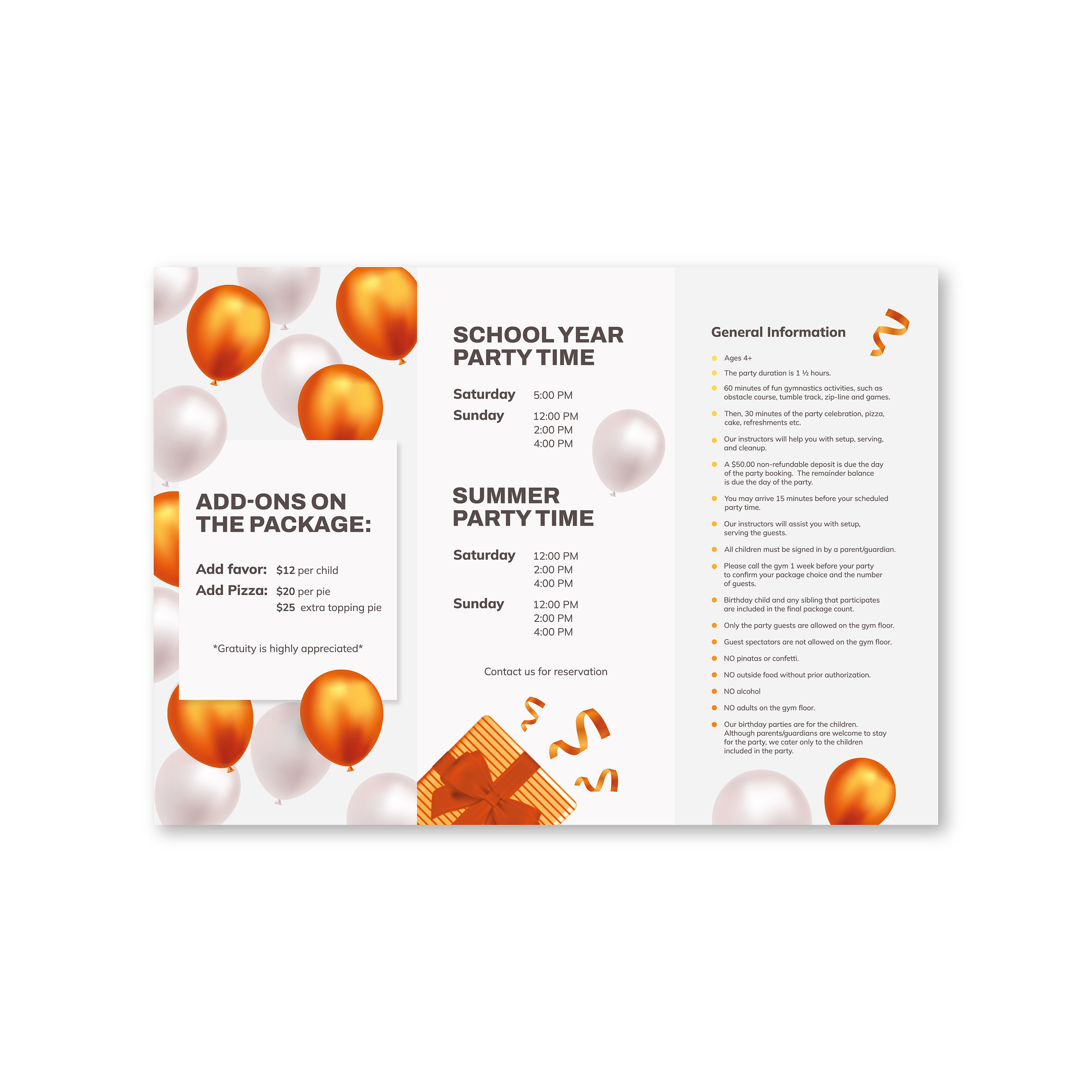 [ brochure design for a gymnastics center ] — Изображение №4 — Брендинг, Графика на Dprofile