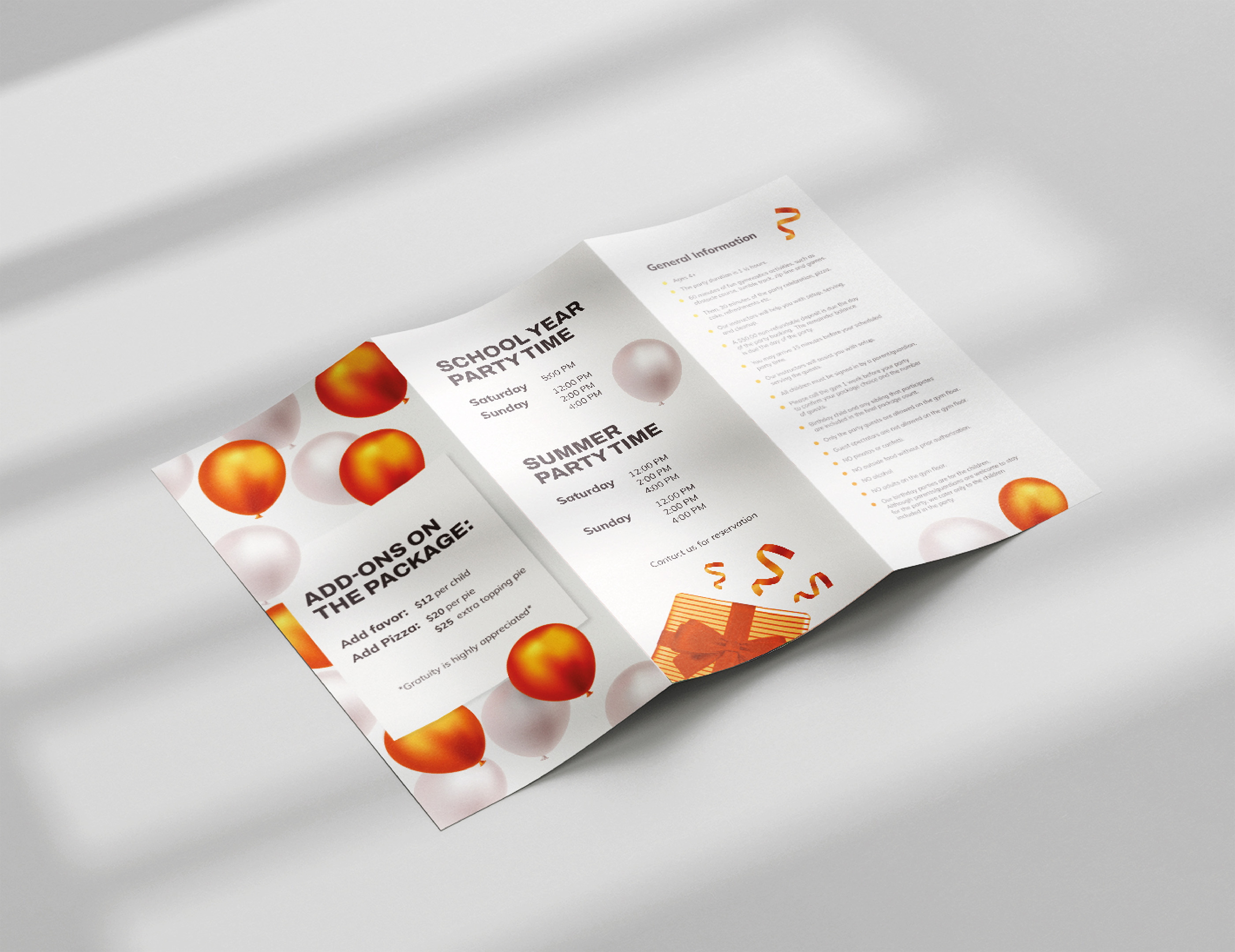 [ brochure design for a gymnastics center ] — Изображение №3 — Брендинг, Графика на Dprofile
