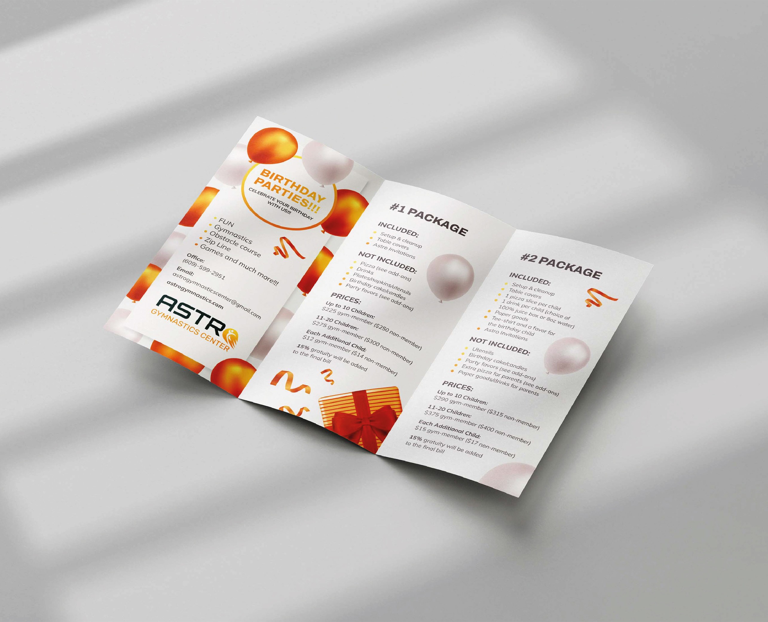 [ brochure design for a gymnastics center ] на Dprofile