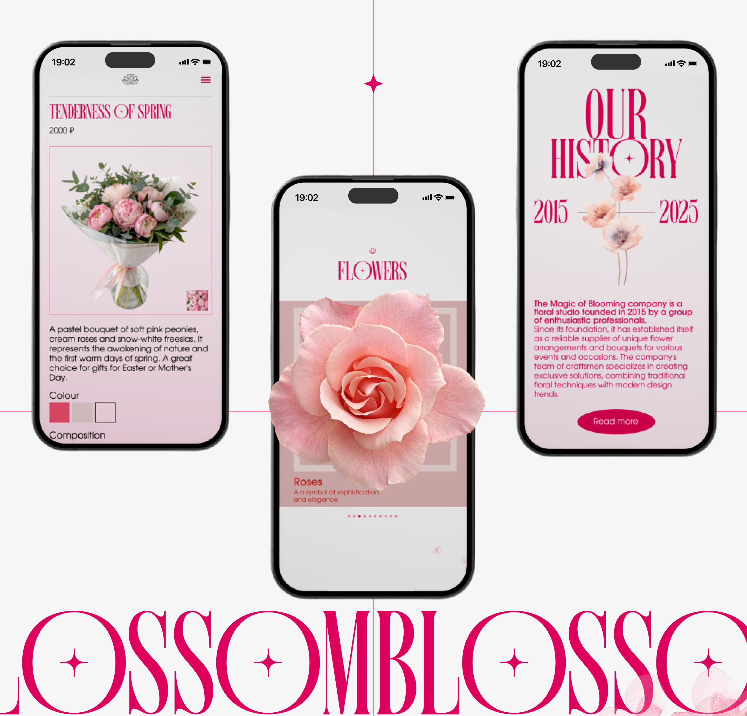 Flower shop|THE MAGIC OF BLOOMING — Изображение №7 — Интерфейсы, Брендинг на Dprofile