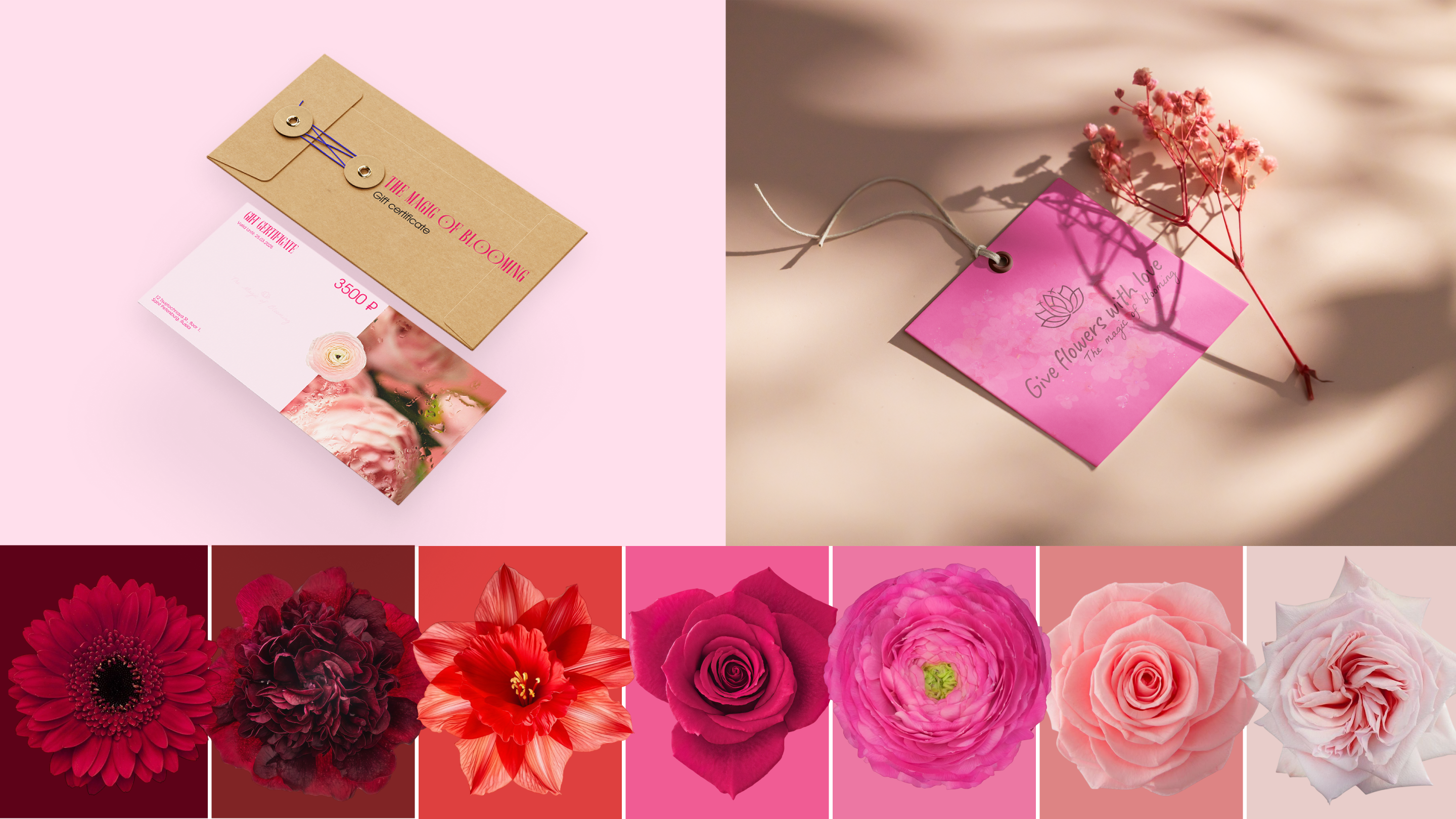 Flower shop|THE MAGIC OF BLOOMING — Изображение №6 — Интерфейсы, Брендинг на Dprofile