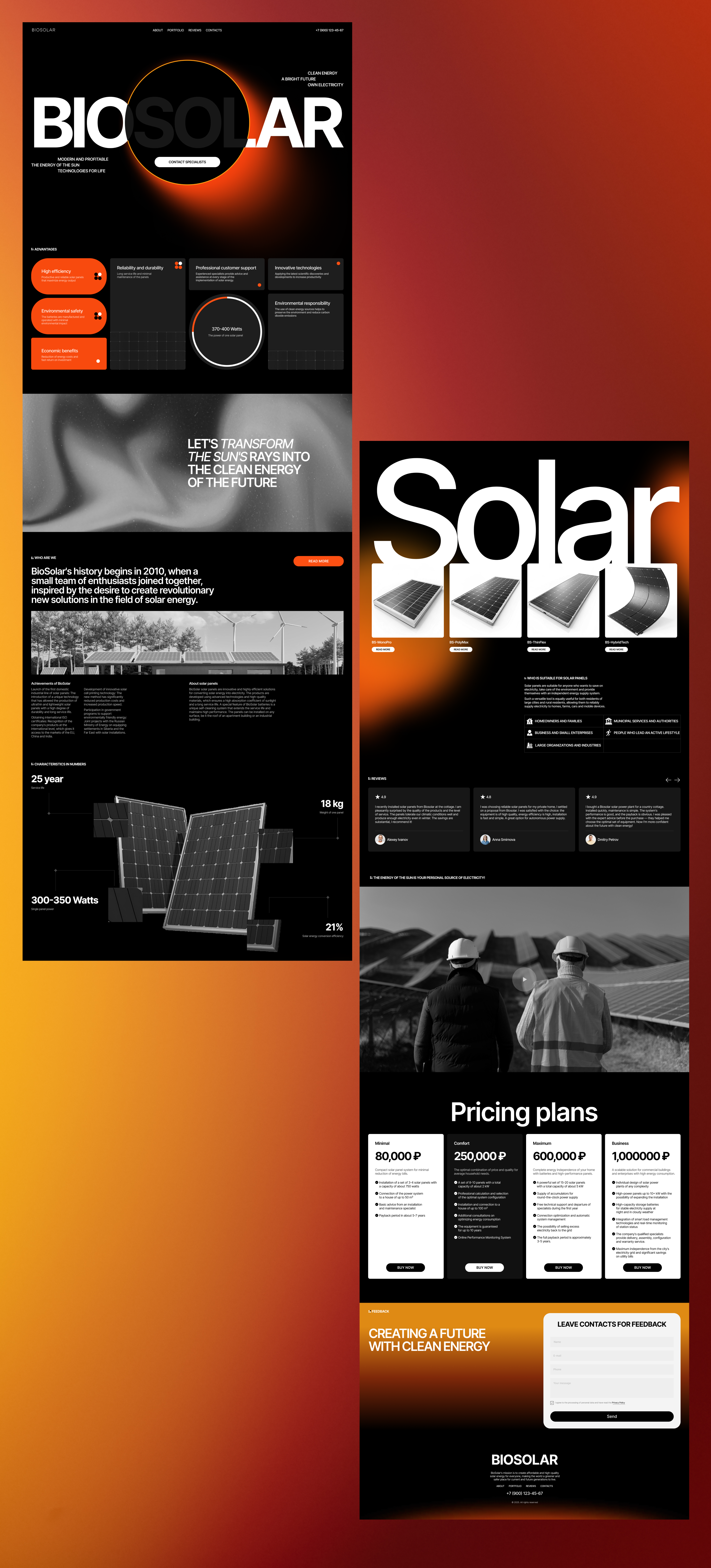 BIOSOLAR|solar panel factory — Изображение №3 — Интерфейсы на Dprofile