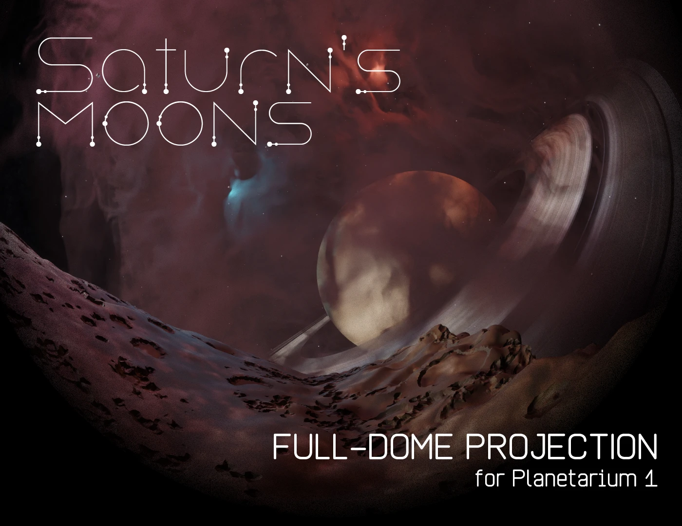 SATURN'S MOONS | full-dome projection — Изображение №1 — 3D, Анимация на Dprofile