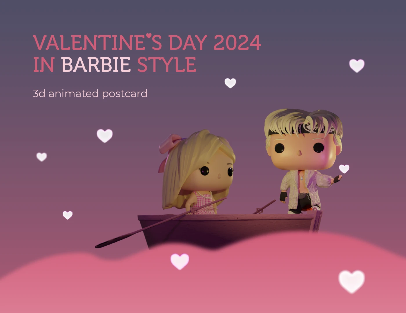 Barbie & Ken: A Funko Pop Valentine — Изображение №1 — Иллюстрация, 3D на Dprofile
