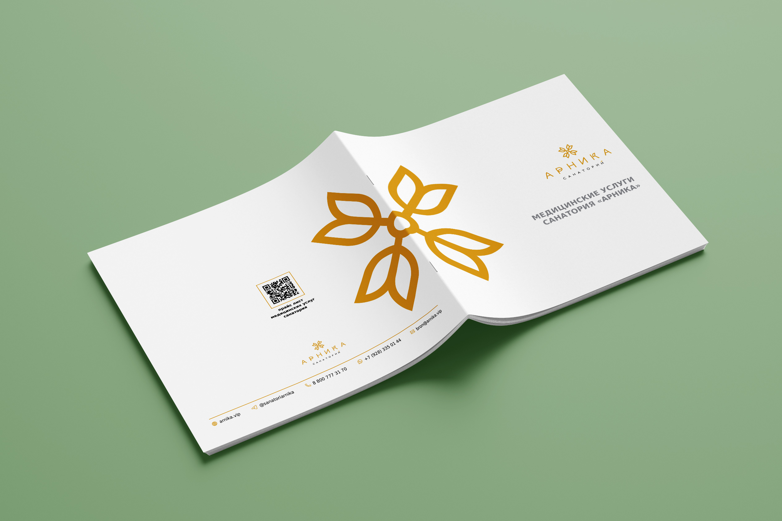 Каталоги медицинских и SPA-услуг санатория Арника — Изображение №2 — Графика на Dprofile