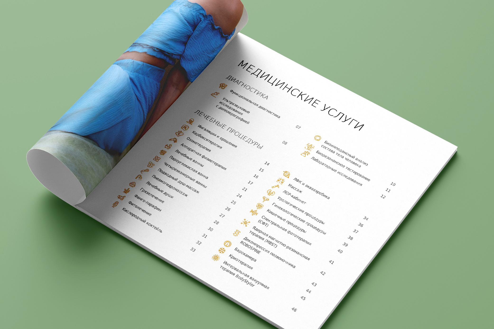 Каталоги медицинских и SPA-услуг санатория Арника — Изображение №4 — Графика на Dprofile