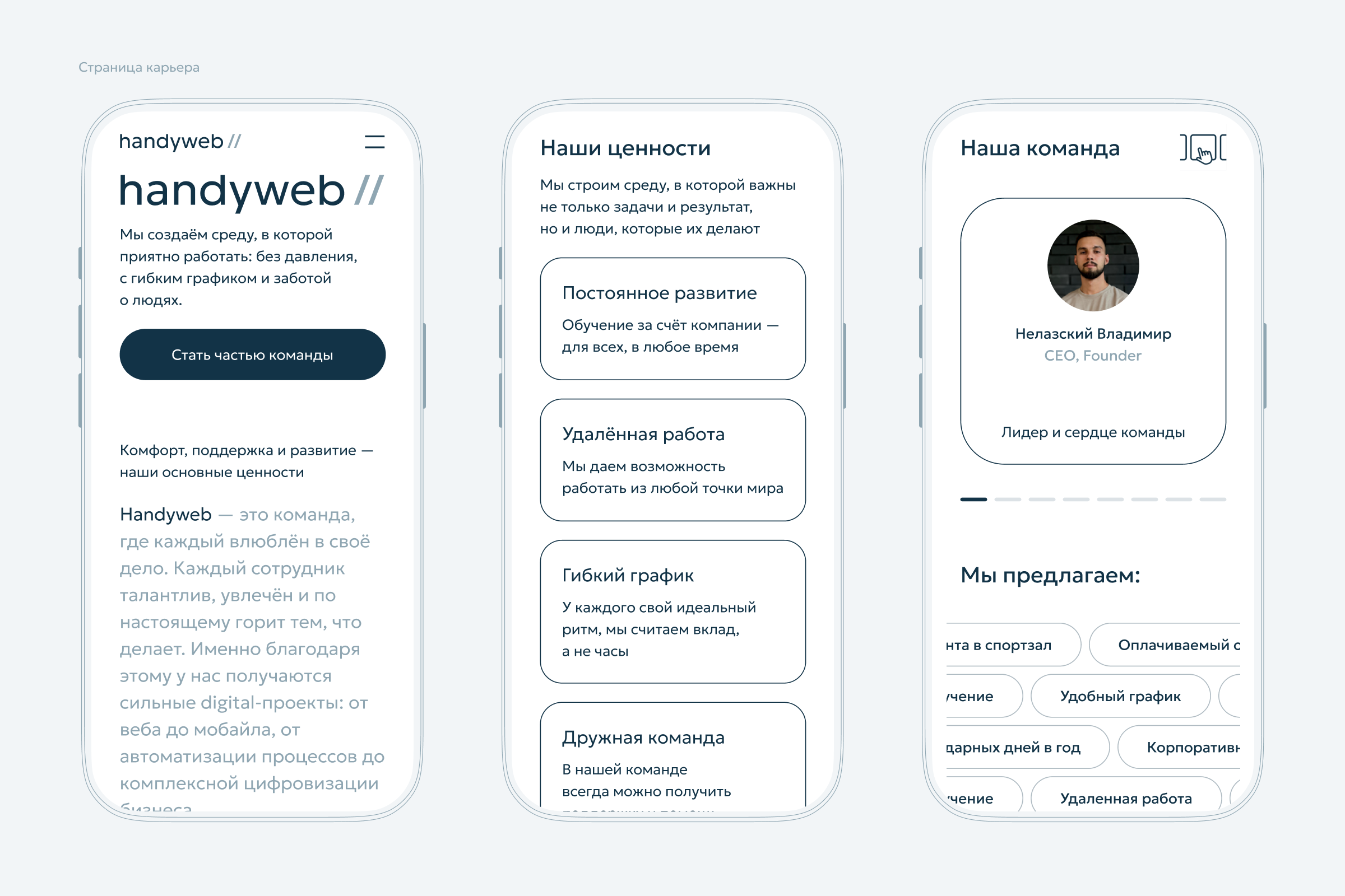 handyweb — студия разработки — Изображение №7 — Интерфейсы, Брендинг на Dprofile