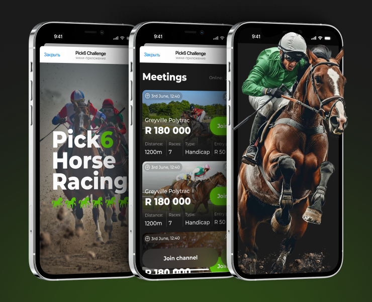 Pick6 Horse - TG mini app на Dprofile