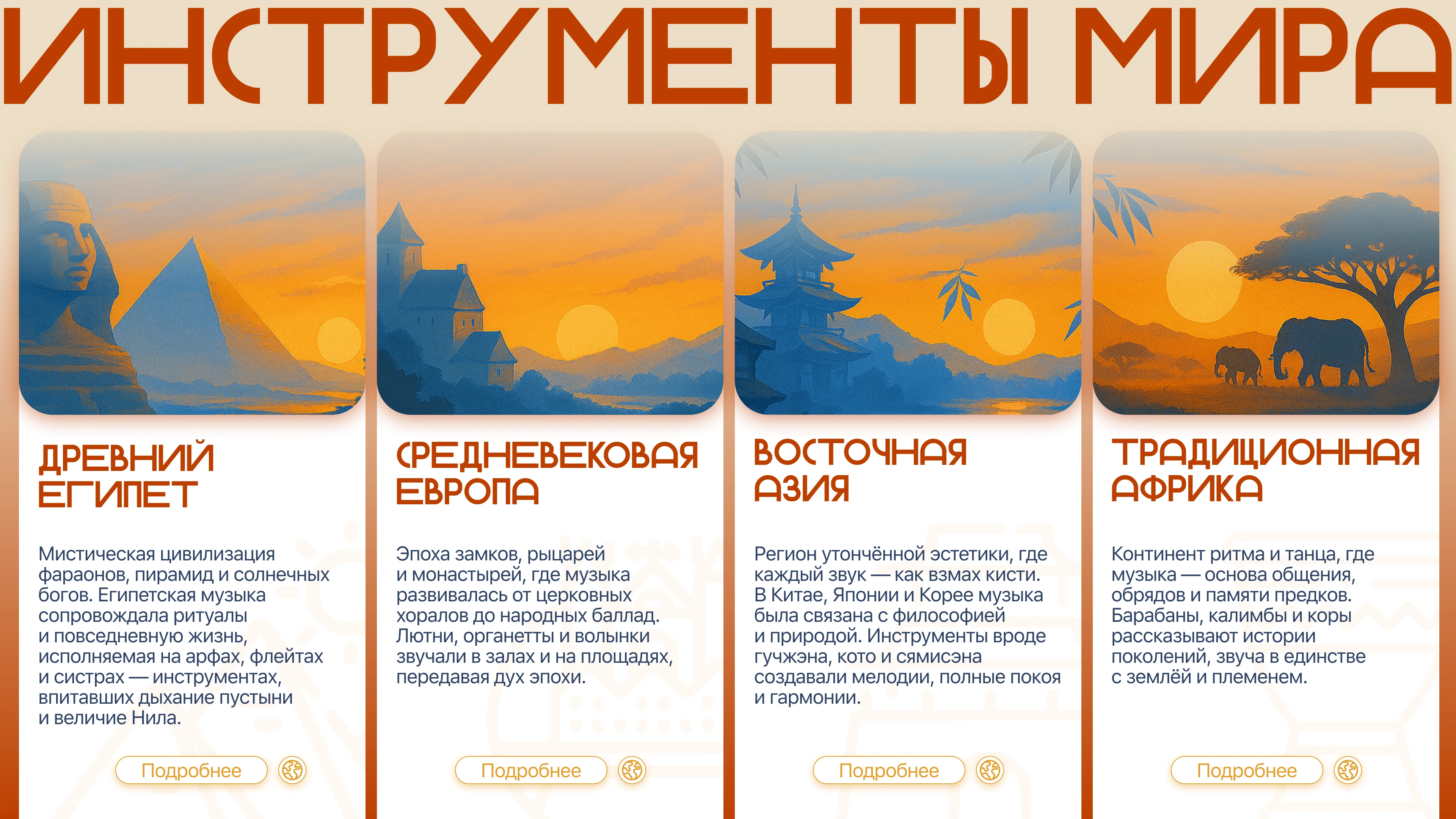 ЗВУК ВРЕМЕНИ | Интерактивный экран — Изображение №3 — Интерфейсы, Графика на Dprofile