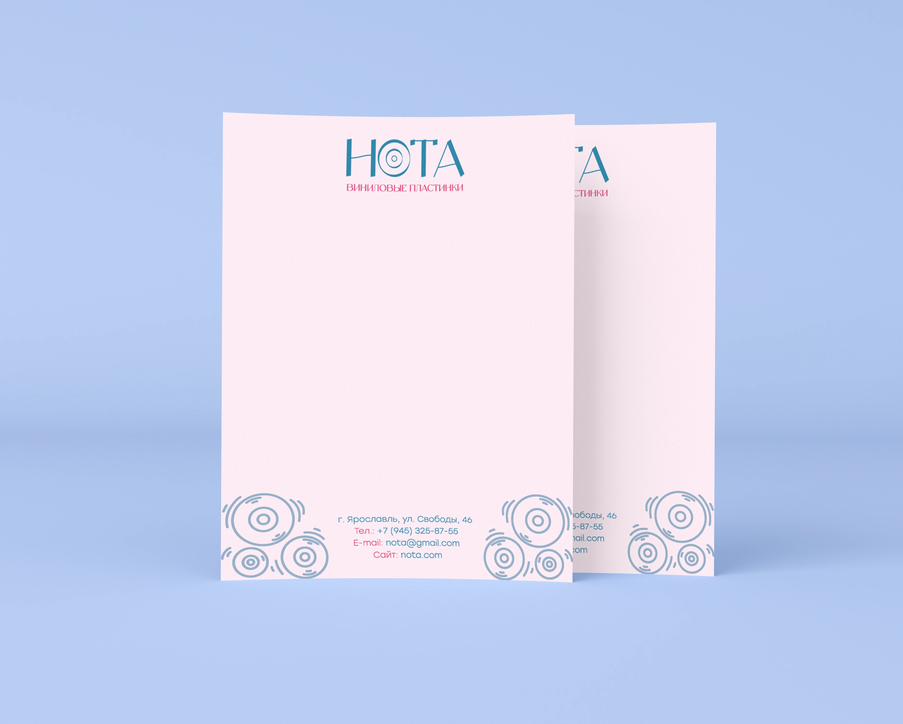 НОТА | Брендинг для магазина виниловых пластинок — Изображение №5 — Брендинг на Dprofile