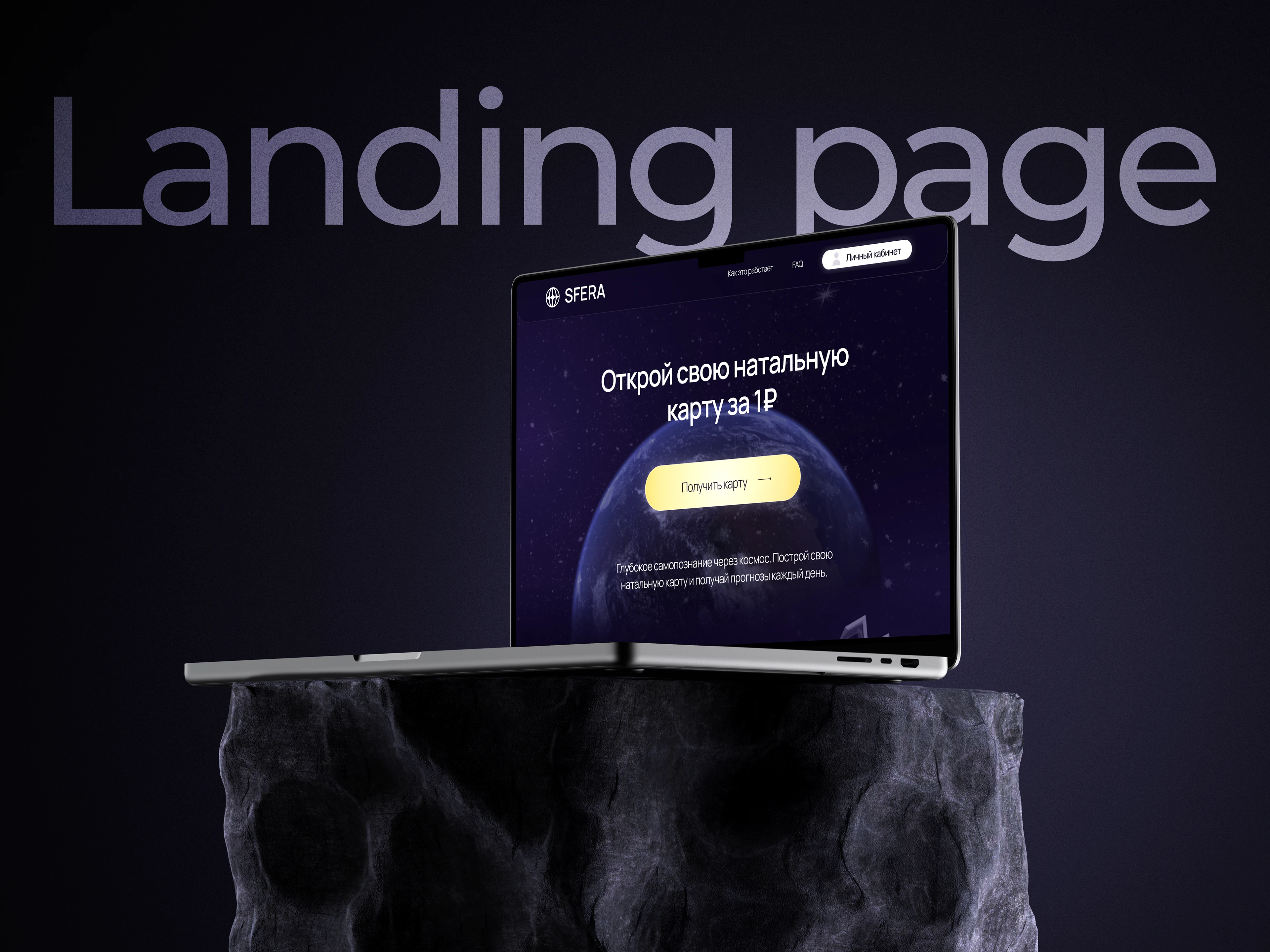 SFERA | Лендинг для натальной карты — Изображение №1 — Интерфейсы, Брендинг на Dprofile