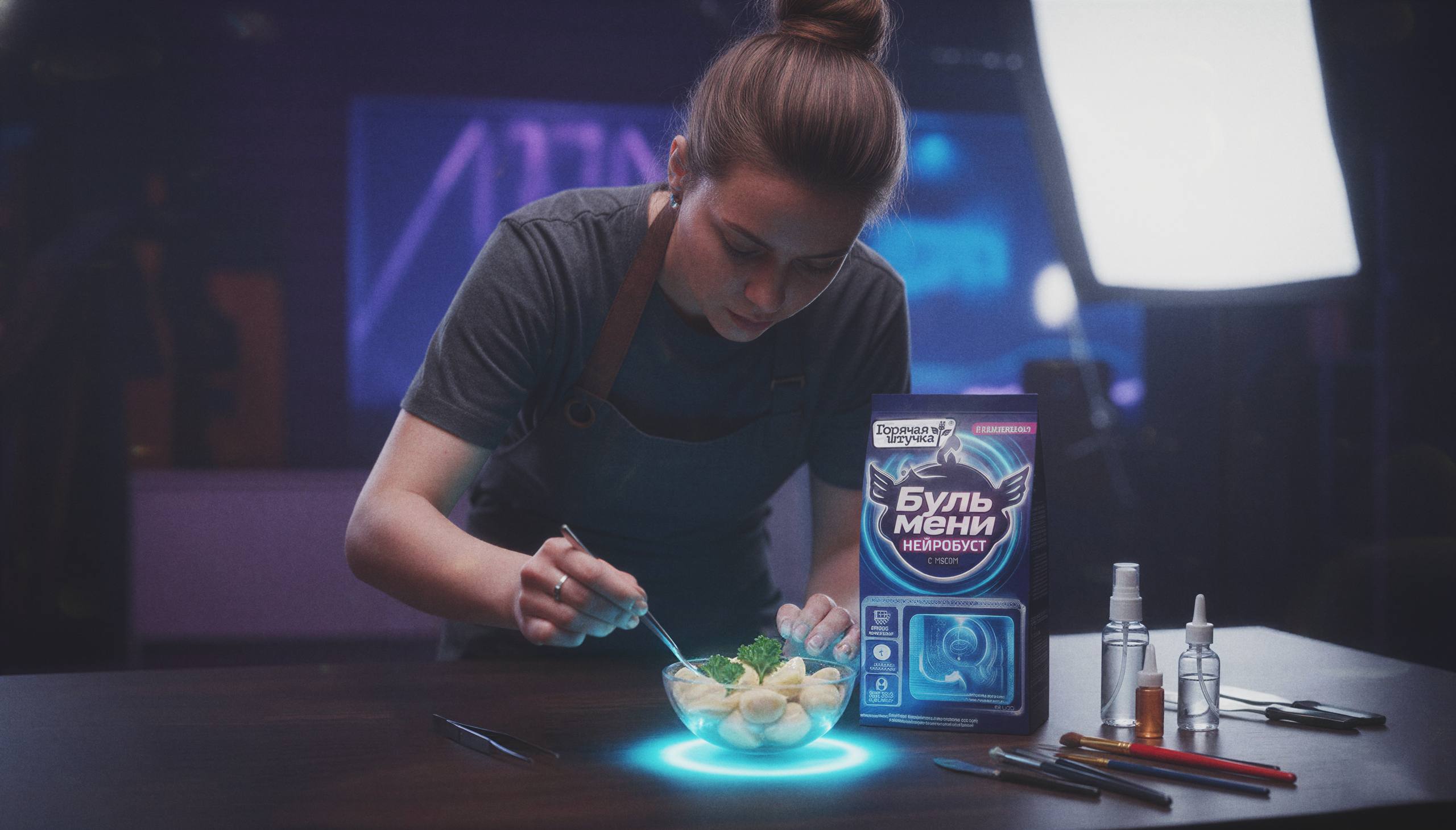 «Бульмени Нейробуст» от Горячей штучки | Мем, CGI и ИИ — Изображение №8 — 3D, Маркетинг на Dprofile