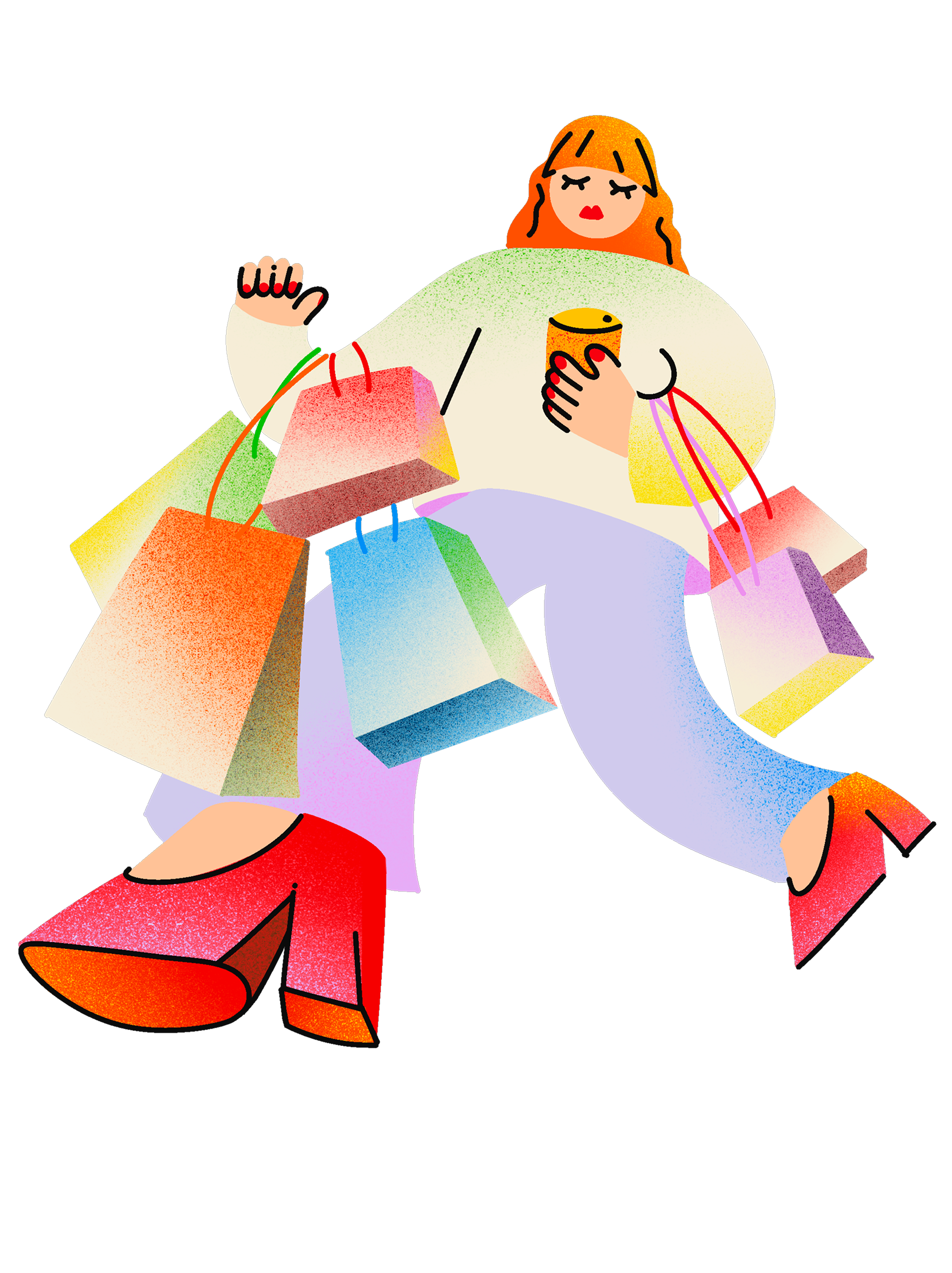 ДВИЖЕНИЕ — сет иллюстраций — Изображение №16 — Иллюстрация на Dprofile