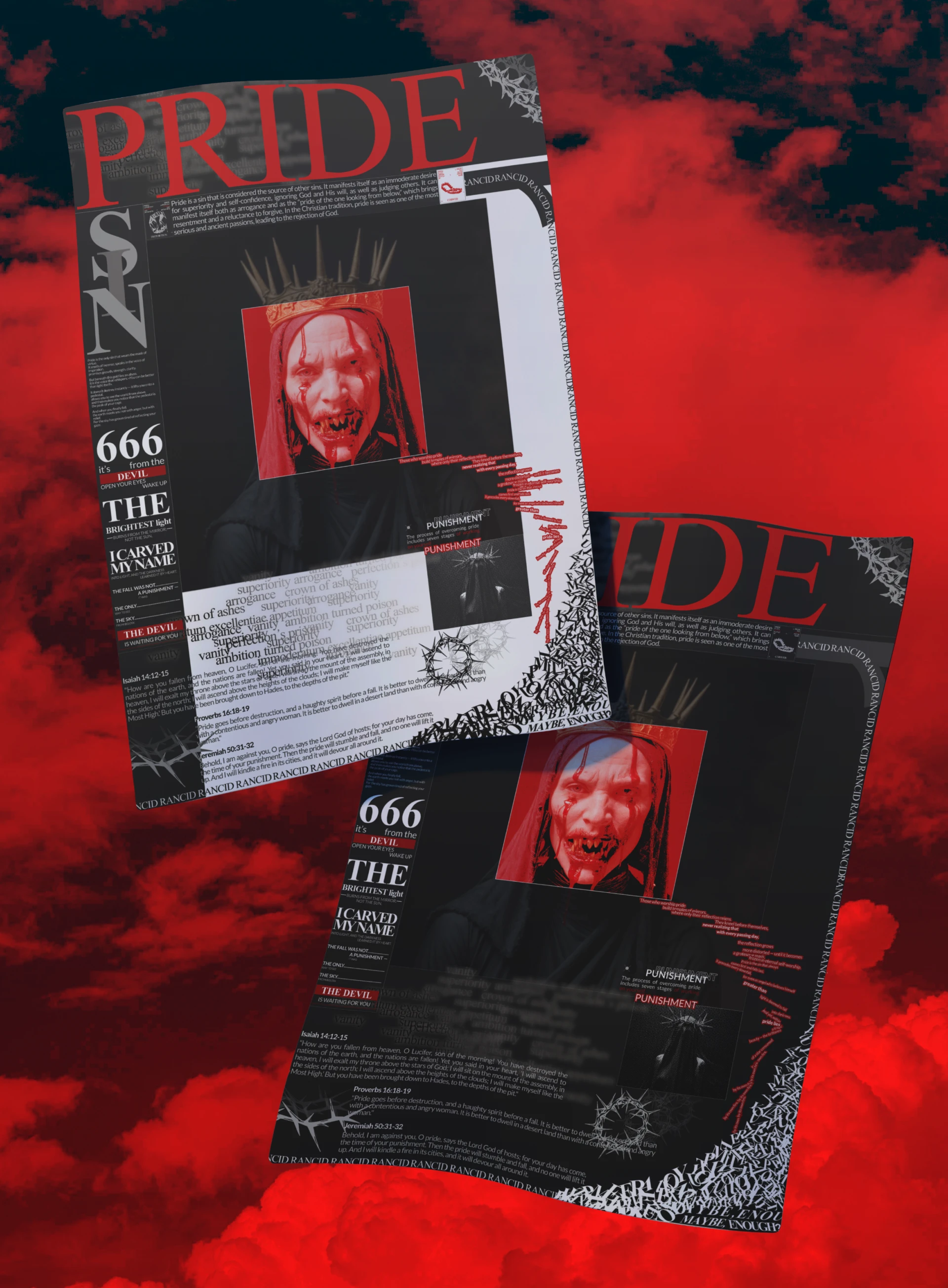 Семь смертных грехов | Коллекция плакатов — Изображение №4 — Графика на Dprofile