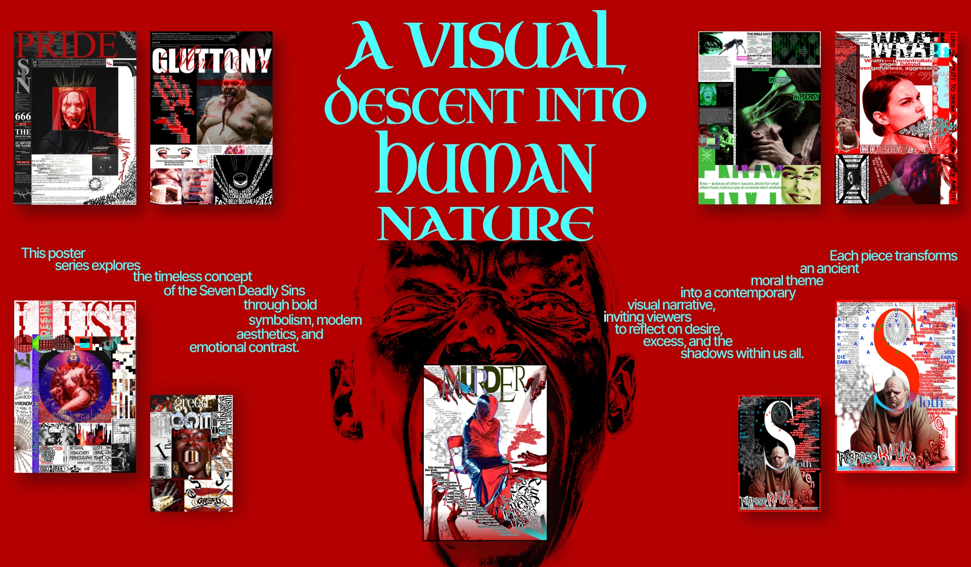 Семь смертных грехов | Коллекция плакатов — Изображение №2 — Графика на Dprofile