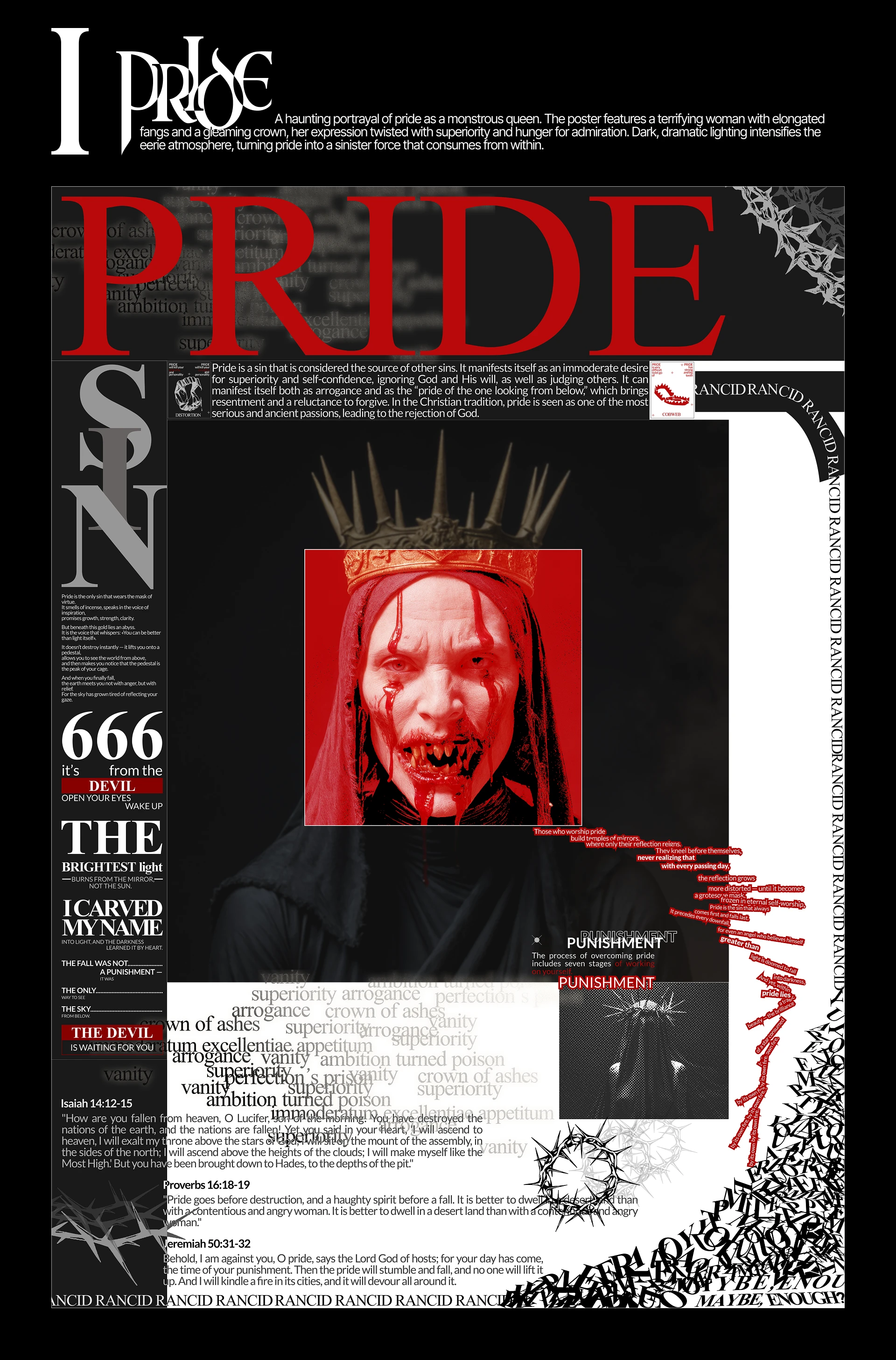 Семь смертных грехов | Коллекция плакатов — Изображение №3 — Графика на Dprofile