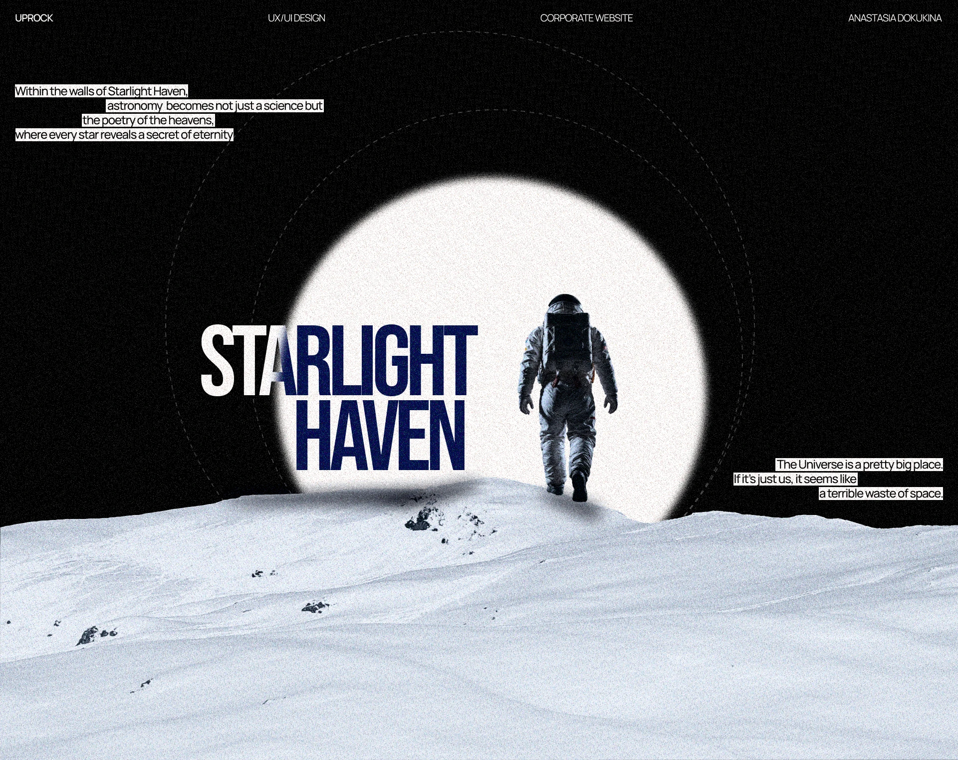 STARLIGHT HAVEN | Корпоративный сайт — Изображение №1 — Интерфейсы на Dprofile
