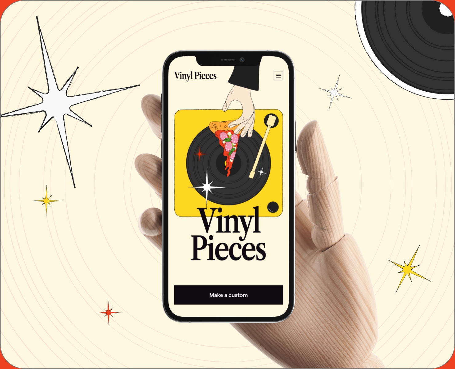 Vinyl Pieces: кастомный винил | UX/UI | Website на Dprofile