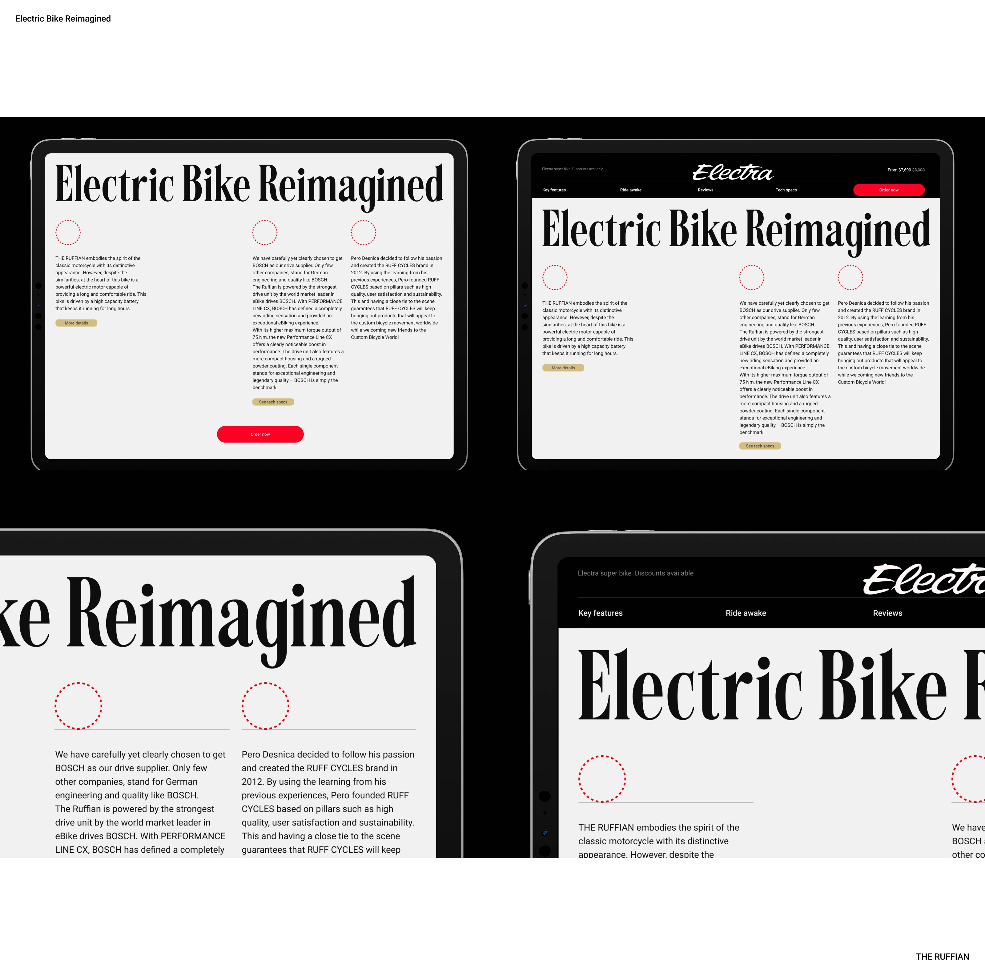 RUFFIAN BIKES — Изображение №5 — Интерфейсы на Dprofile