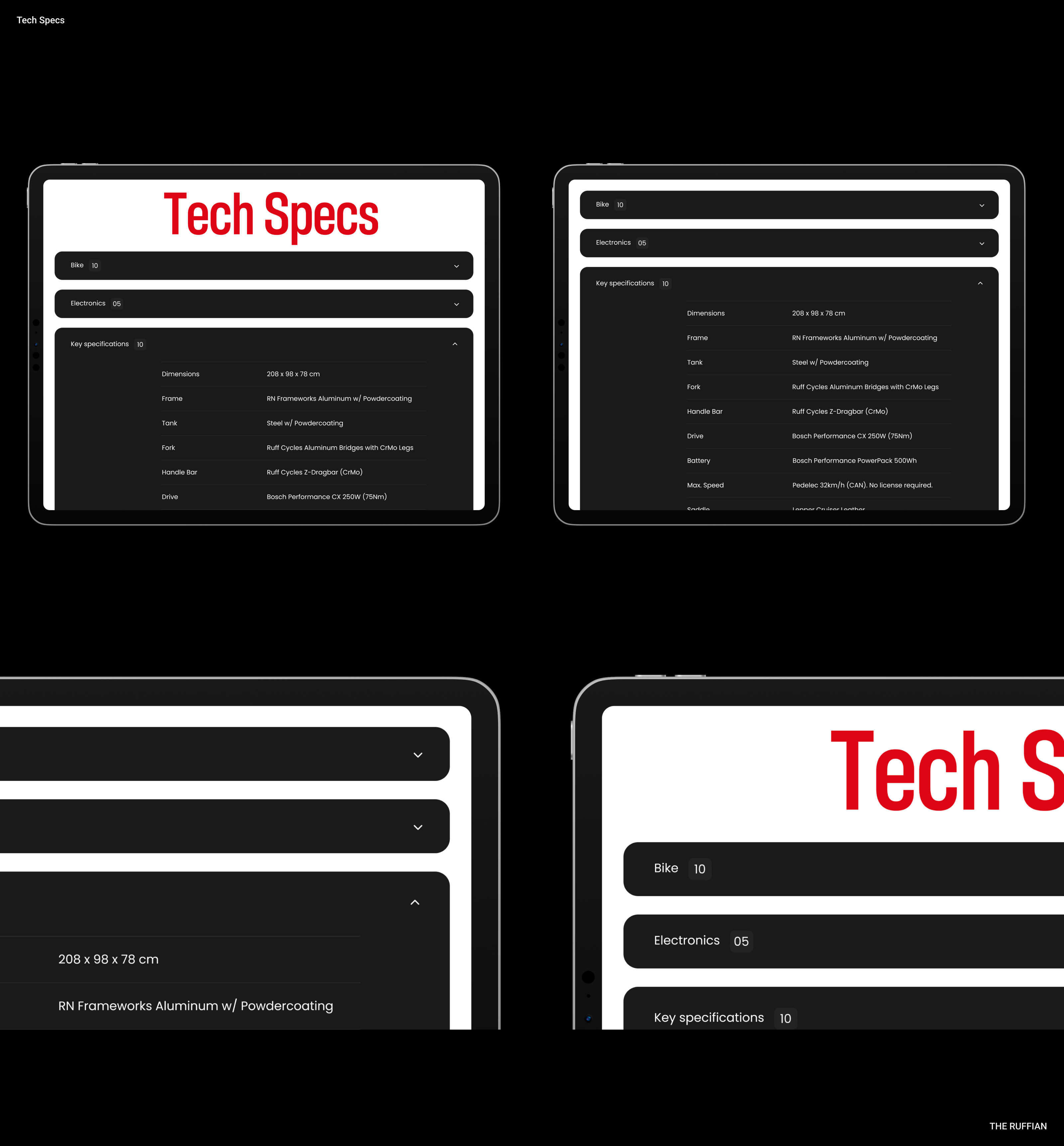 RUFFIAN BIKES — Изображение №7 — Интерфейсы на Dprofile