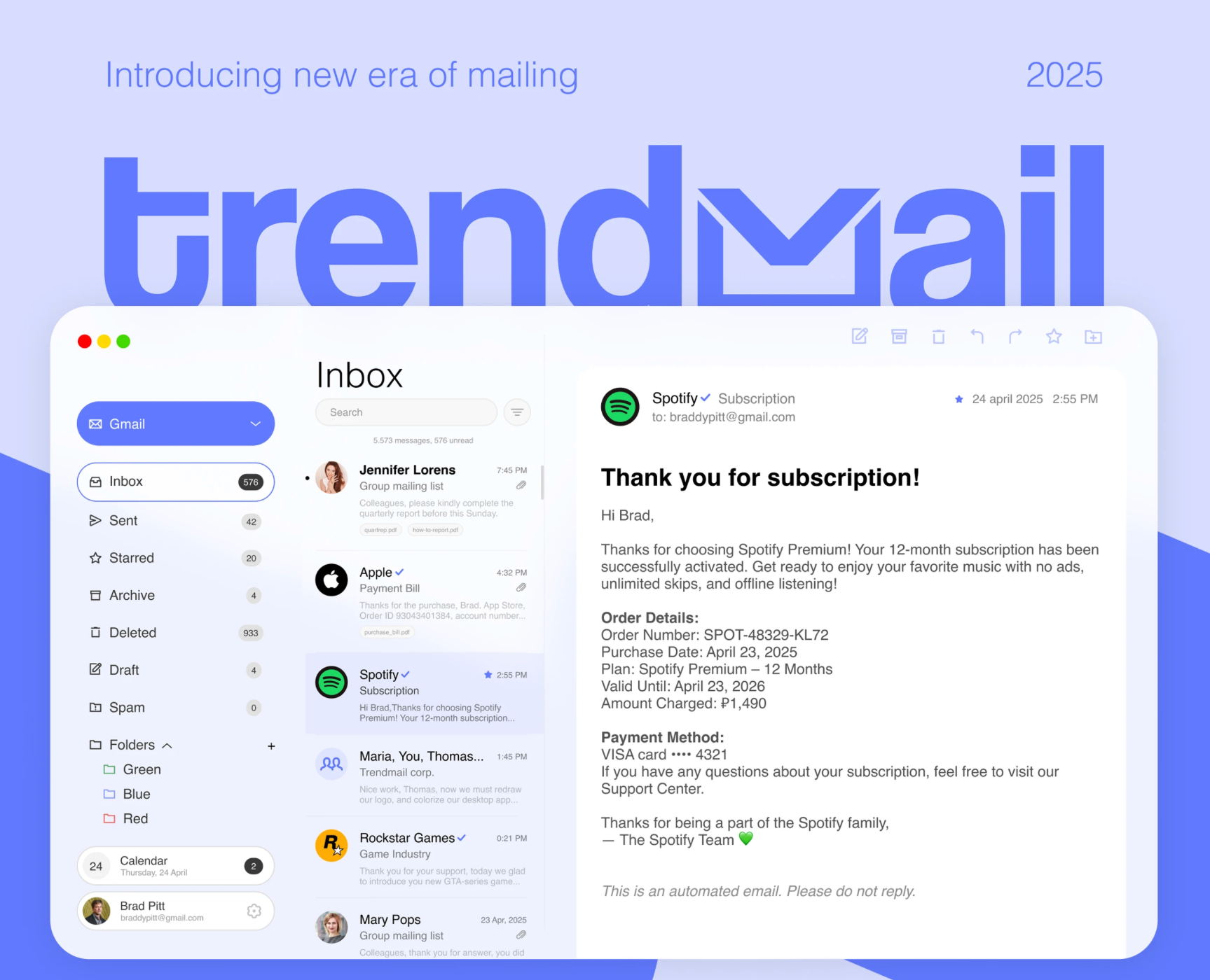 TRENDMAIL - ПОЧТОВЫЙ КЛИЕНТ БУДУЩЕГО — Интерфейсы на Dprofile