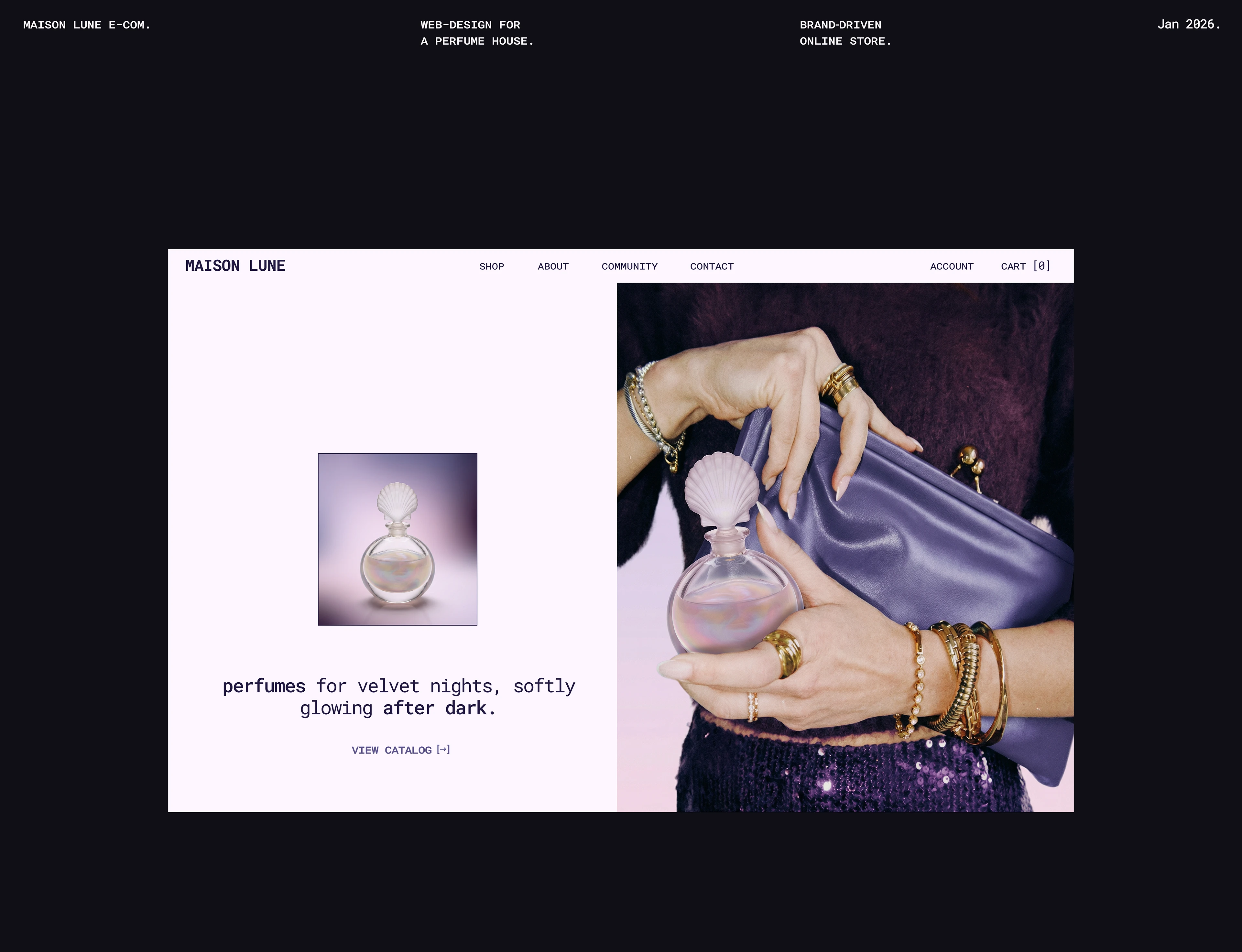 website for a perfume house — Изображение №1 — Интерфейсы на Dprofile