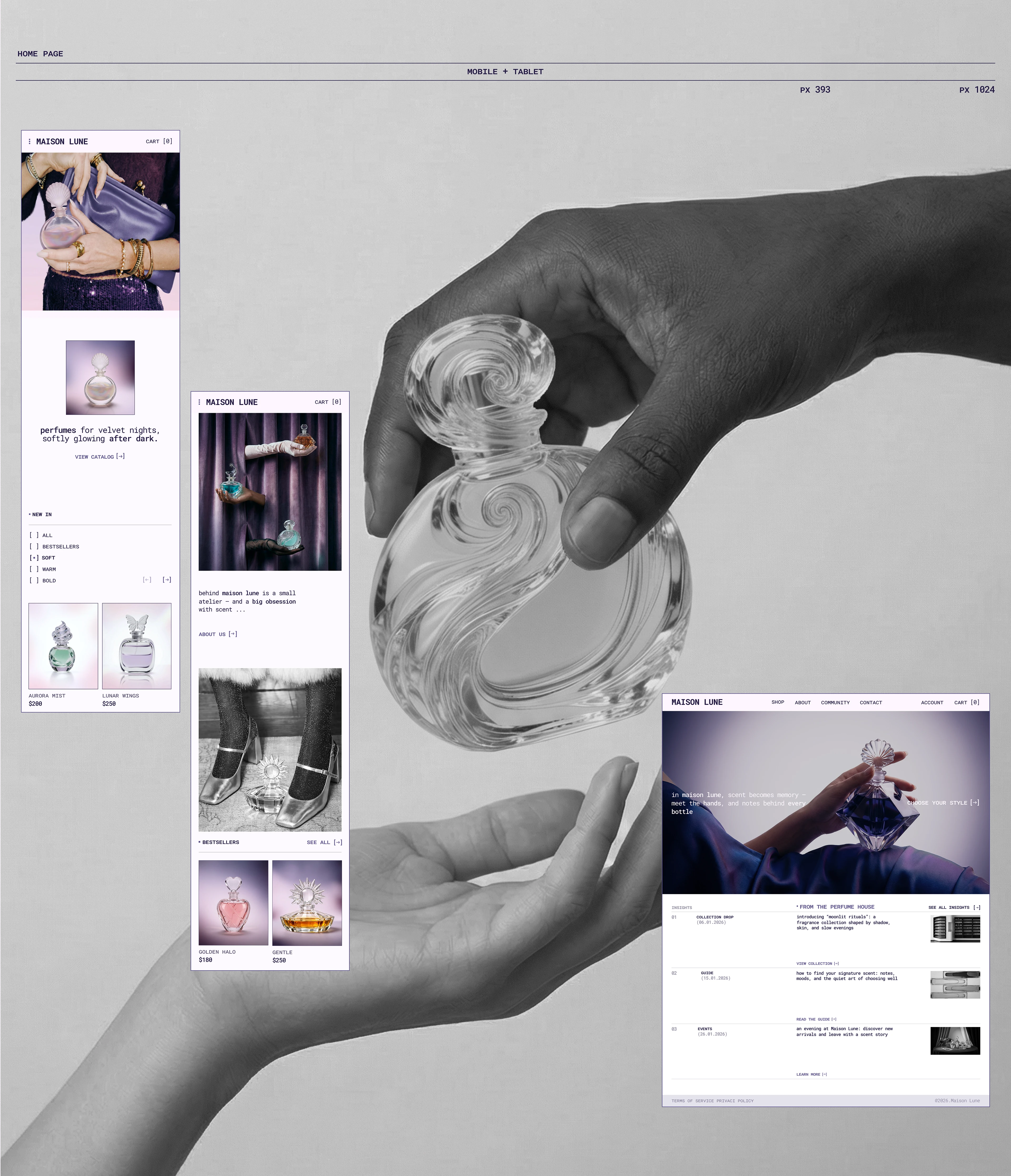 website for a perfume house — Изображение №5 — Интерфейсы на Dprofile