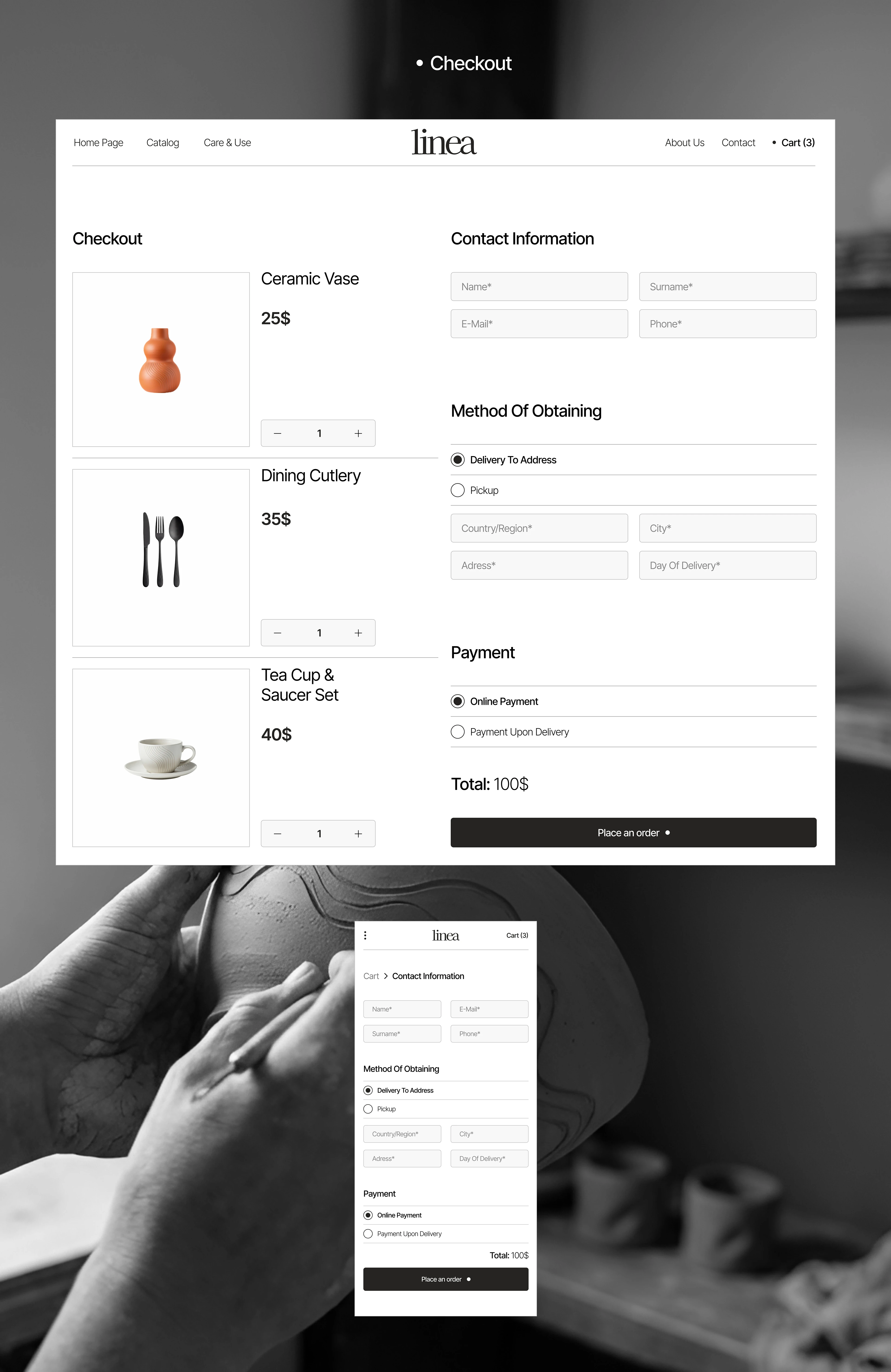website for a tableware store — Изображение №13 — Интерфейсы на Dprofile