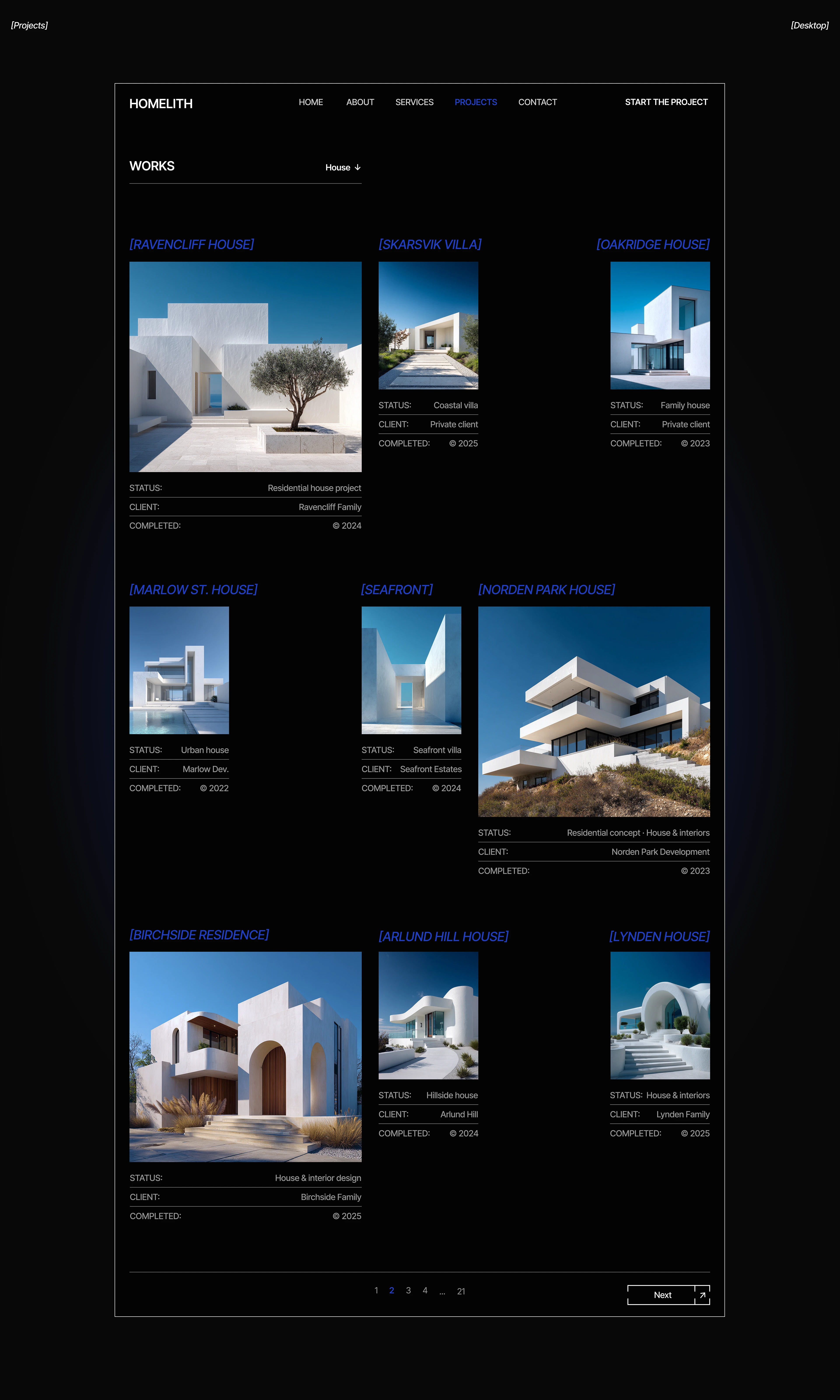 Website for architecture and home design — Изображение №9 — Интерфейсы на Dprofile