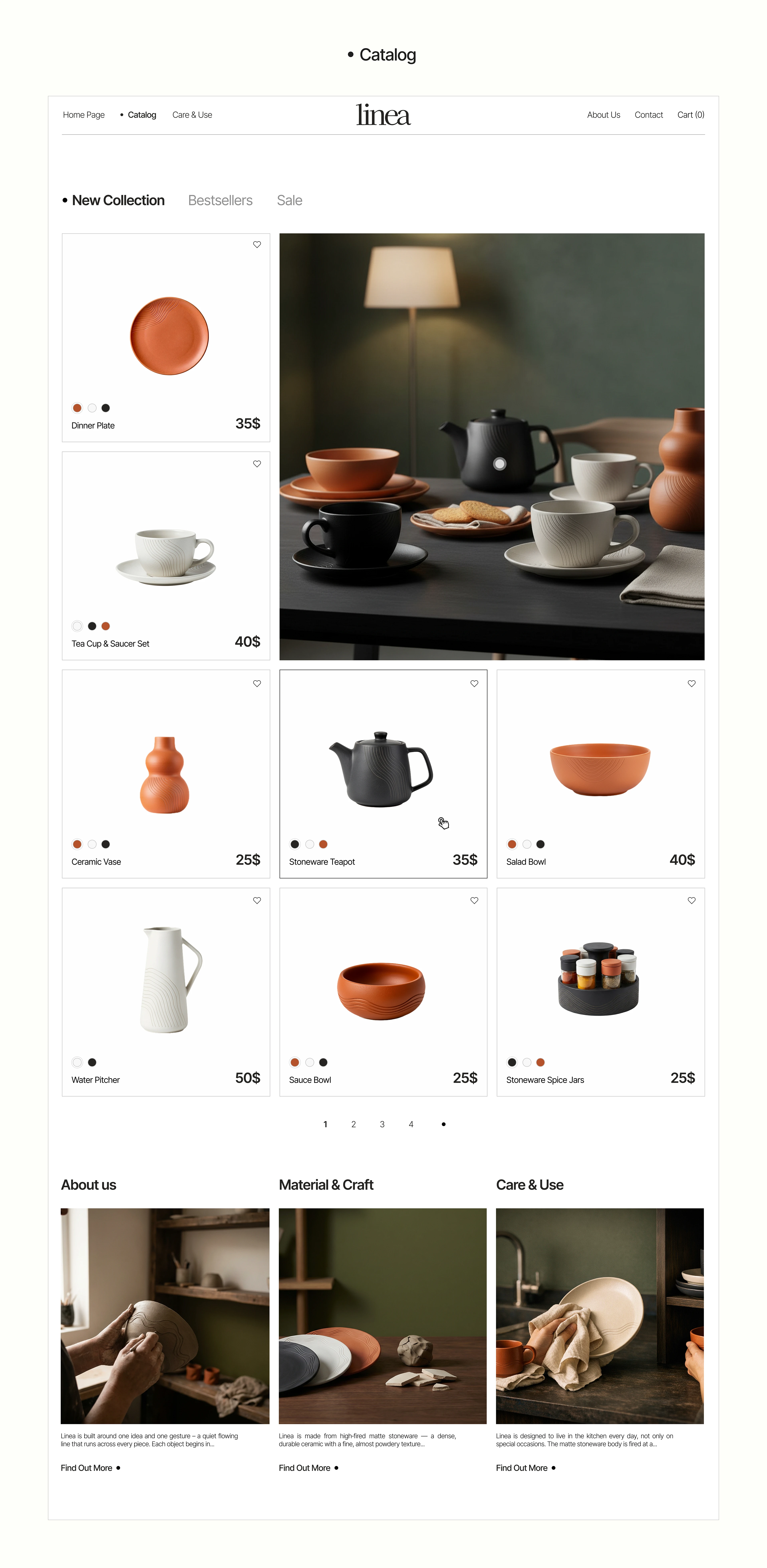 website for a tableware store — Изображение №8 — Интерфейсы на Dprofile