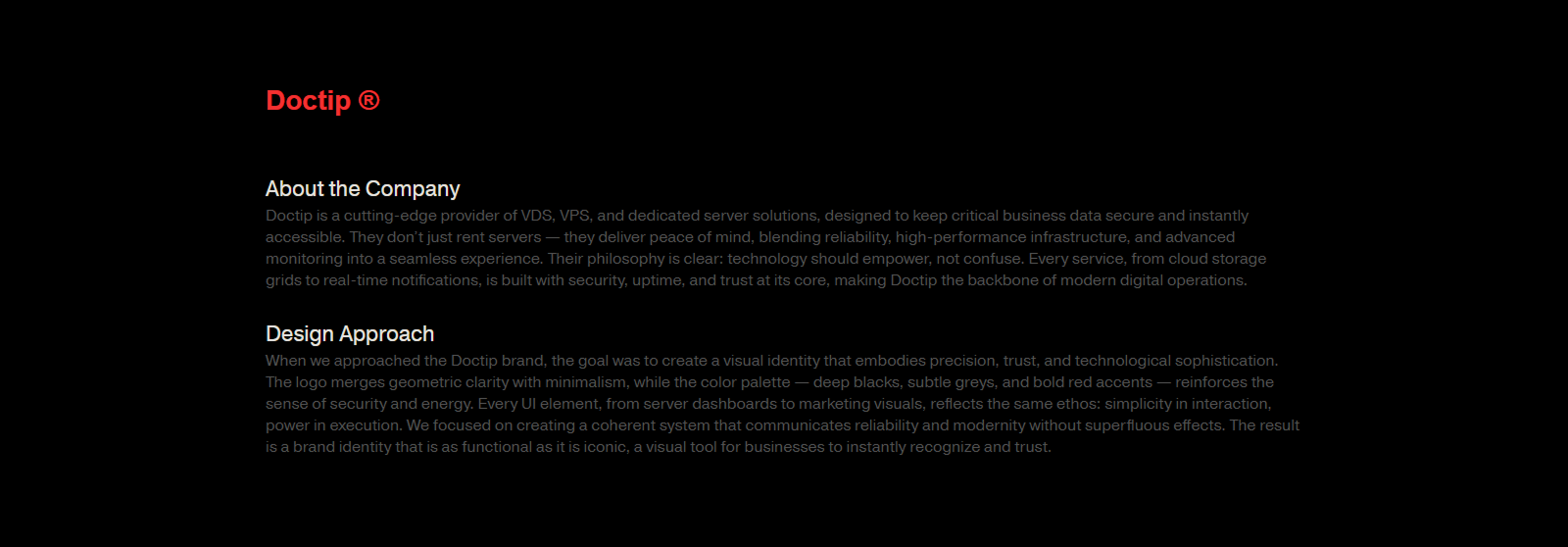 Doctip ® — branding — Изображение №2 — Брендинг на Dprofile