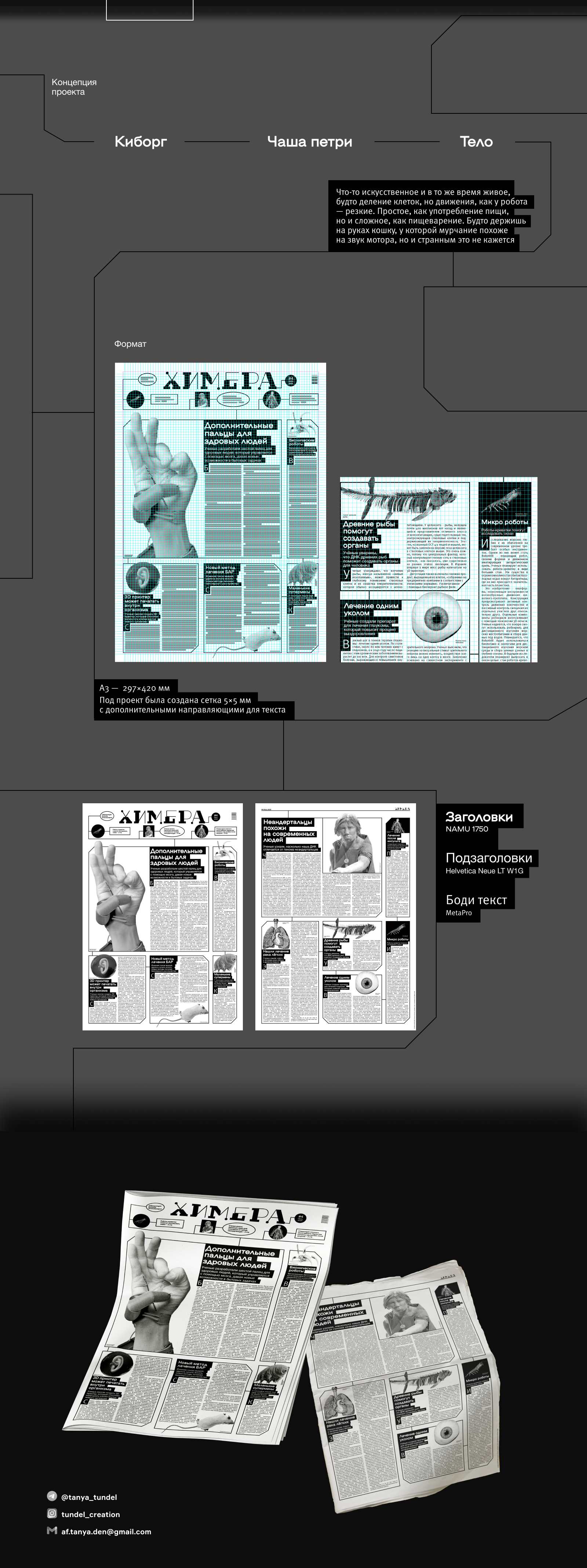 ХИМЕРА | Газета про науку — Изображение №2 — Графика на Dprofile