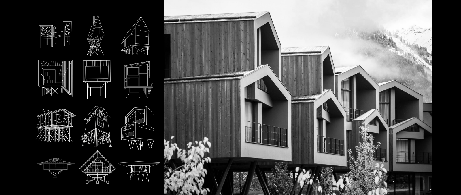 Архитектура домов на сваях | ЗИН — Изображение №1 — Иллюстрация, Графика на Dprofile