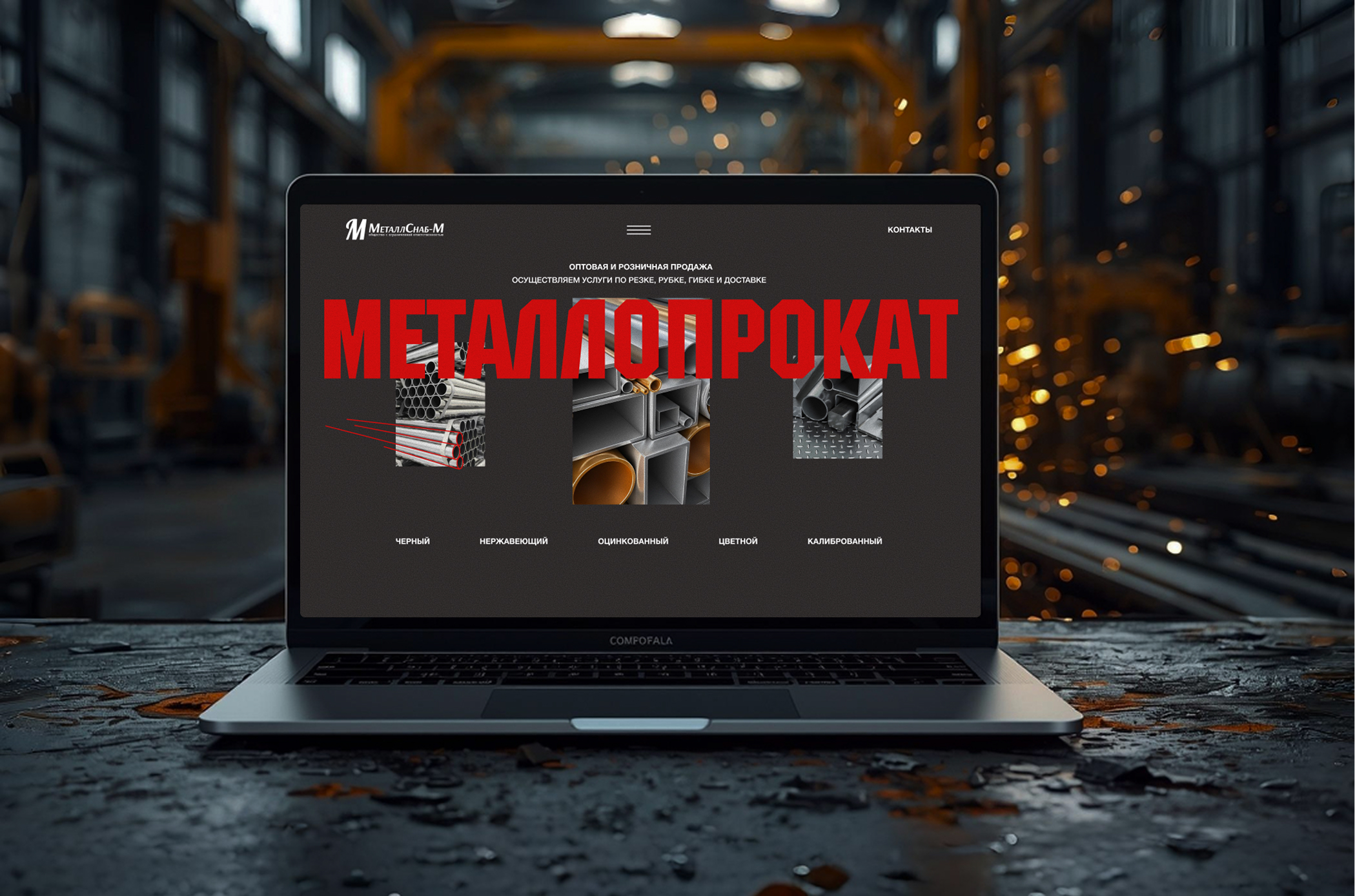 Landing page Металлснаб-М — Изображение №2 — Интерфейсы на Dprofile