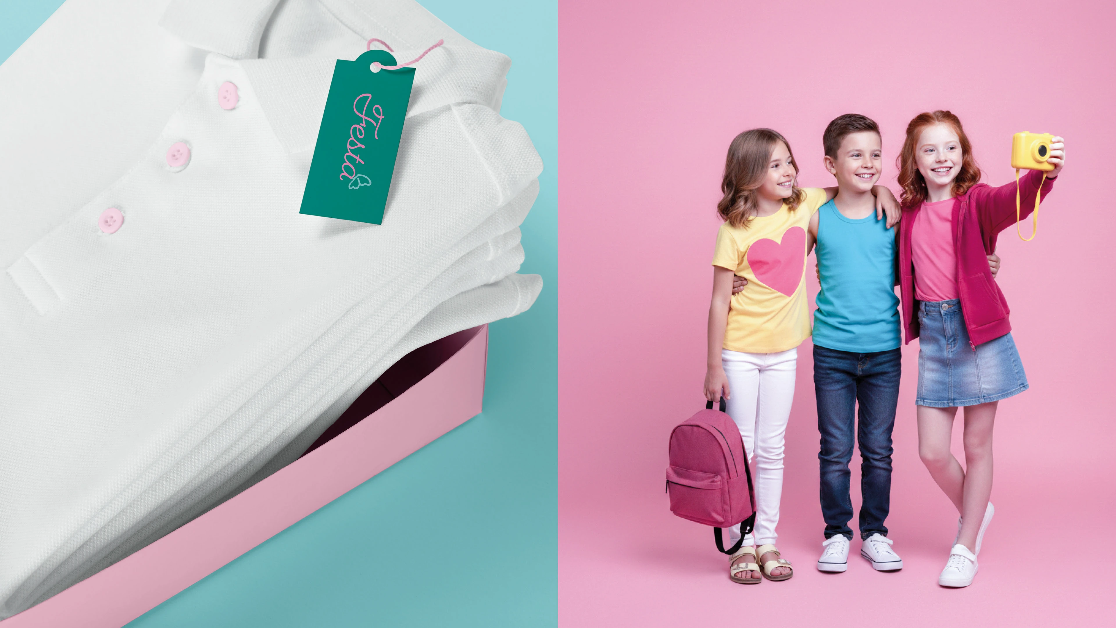 Айдентика бренда детской одежды "Festa" — Изображение №7 — Брендинг, Графика на Dprofile