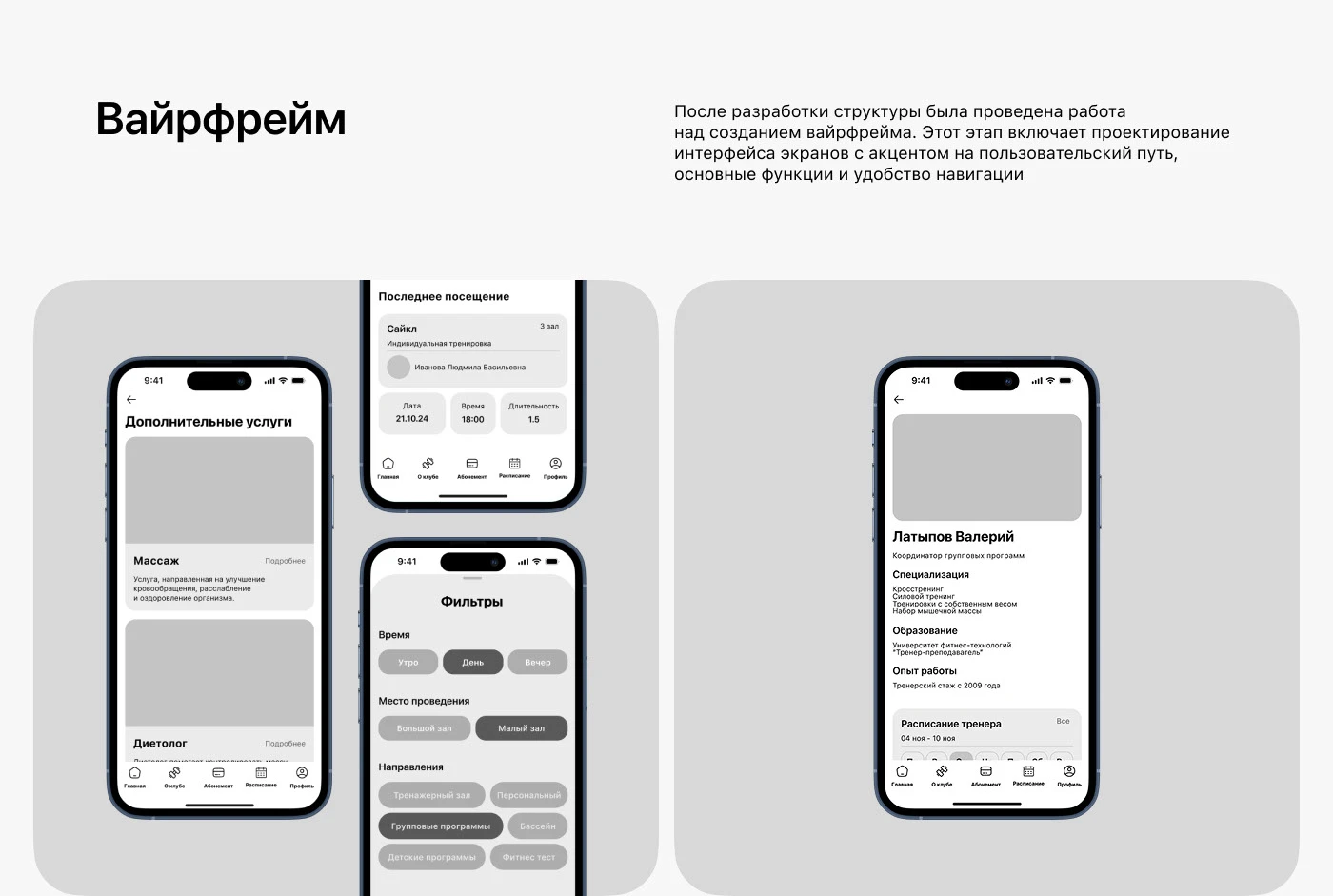 Мобильное приложение фитнес клуба "GlamFit" — Изображение №9 — Интерфейсы на Dprofile