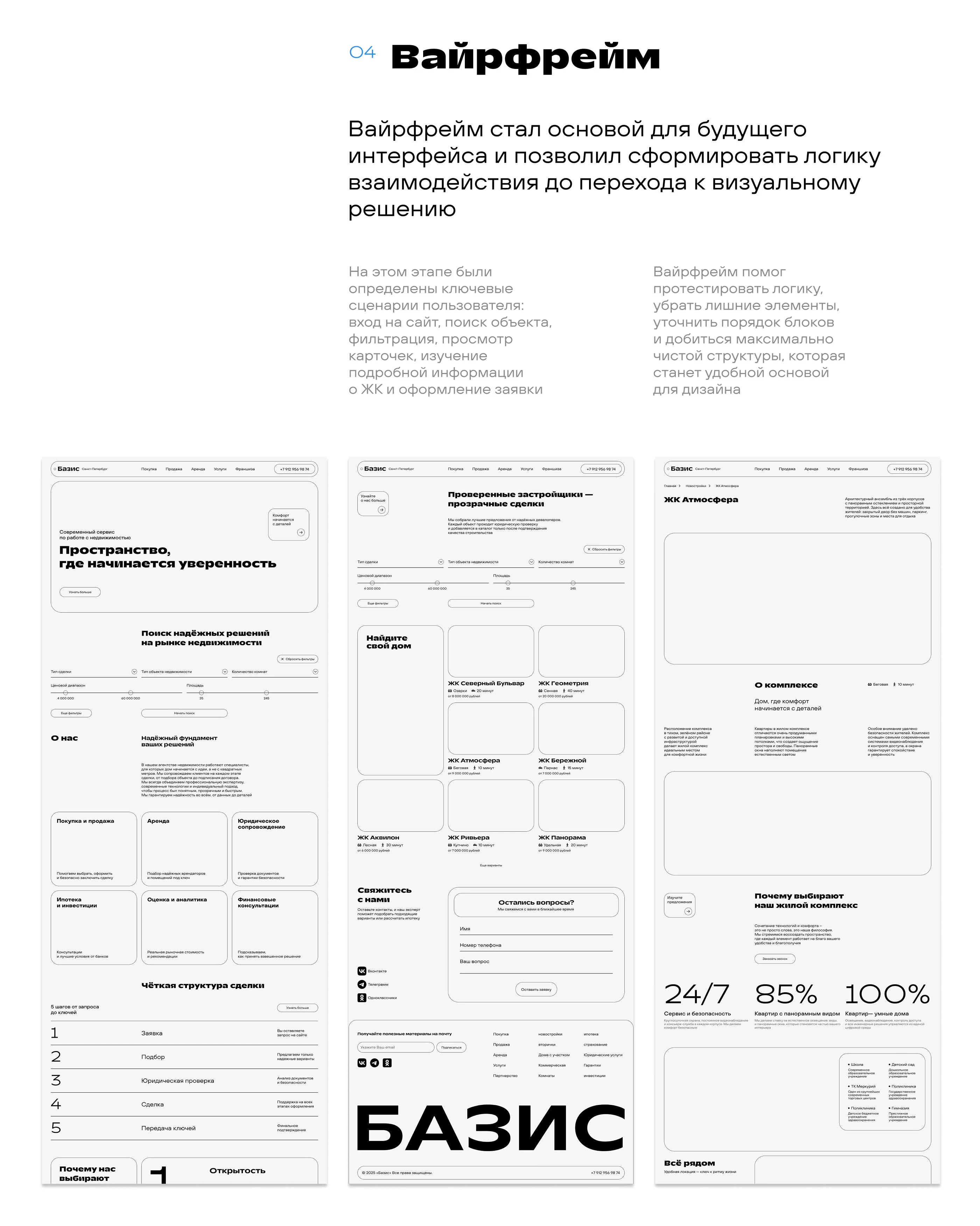 Многостраничный сайт для агентства недвижимости — Изображение №6 — Интерфейсы, Брендинг на Dprofile