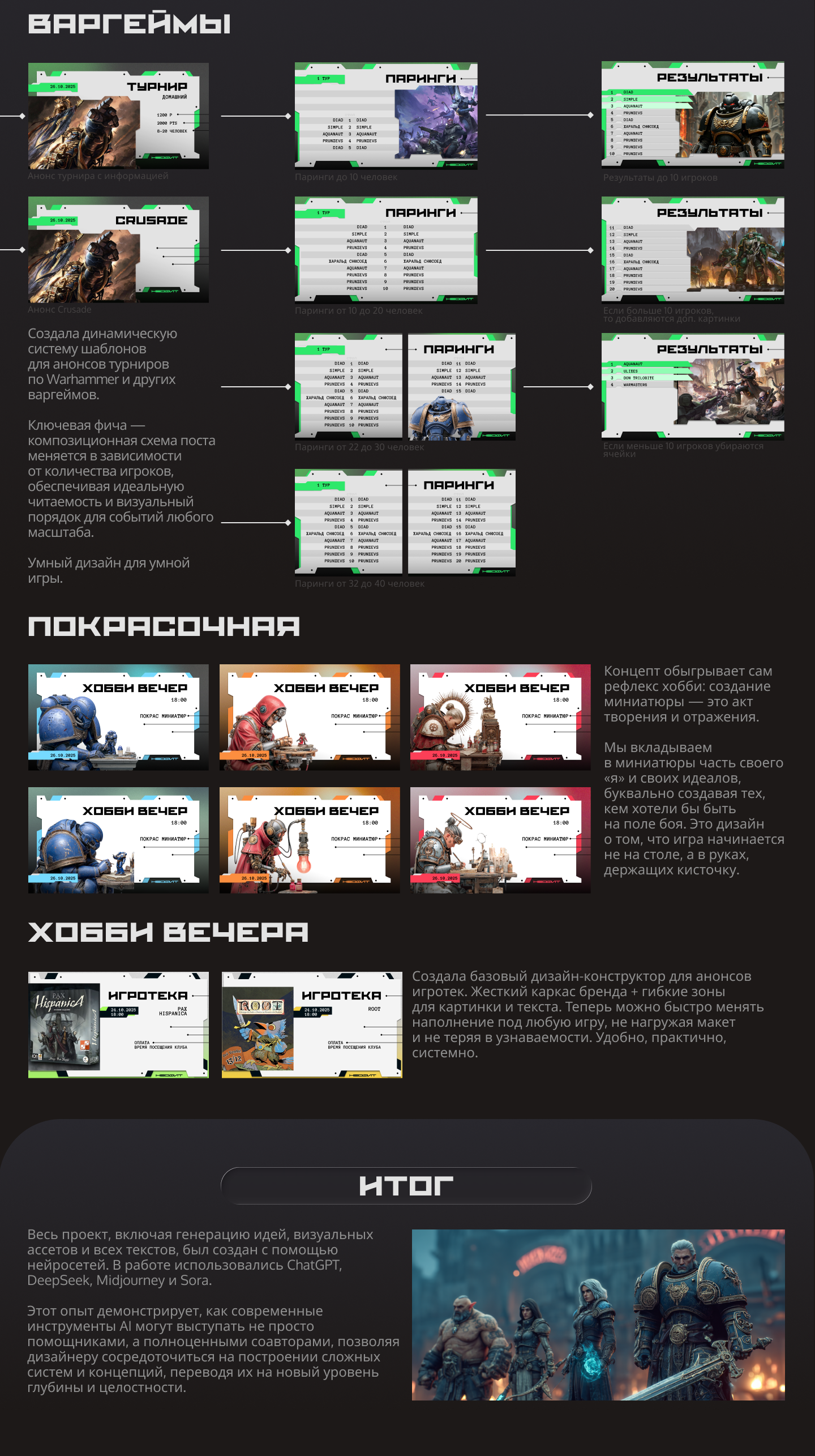 Ребрендинг клуба настольных игр Неофит — Изображение №4 — Брендинг, Маркетинг на Dprofile