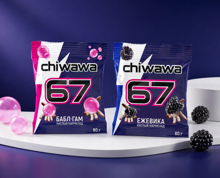 Дизайн упаковки сикс севен для мармелада CHIWAWA на Dprofile
