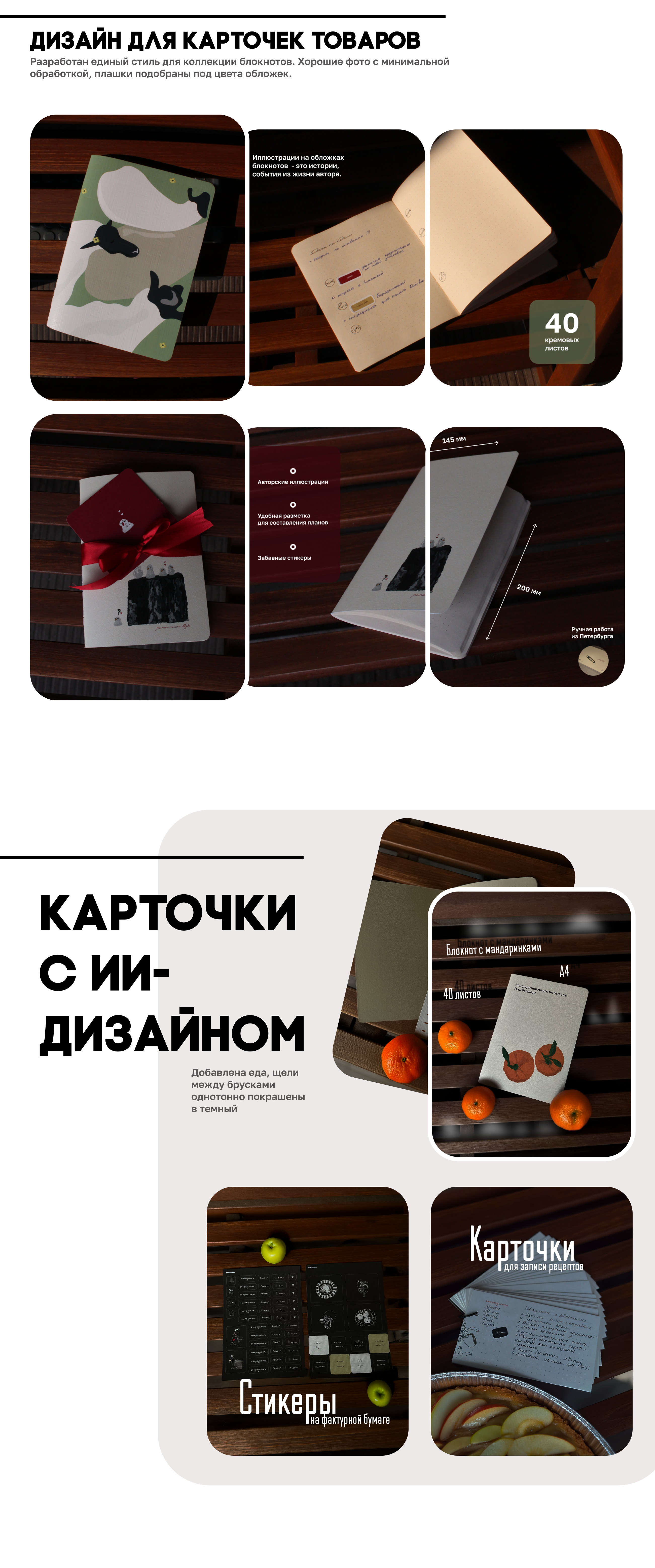 Карточки блокнотов для WB — Изображение №1 — Маркетинг на Dprofile