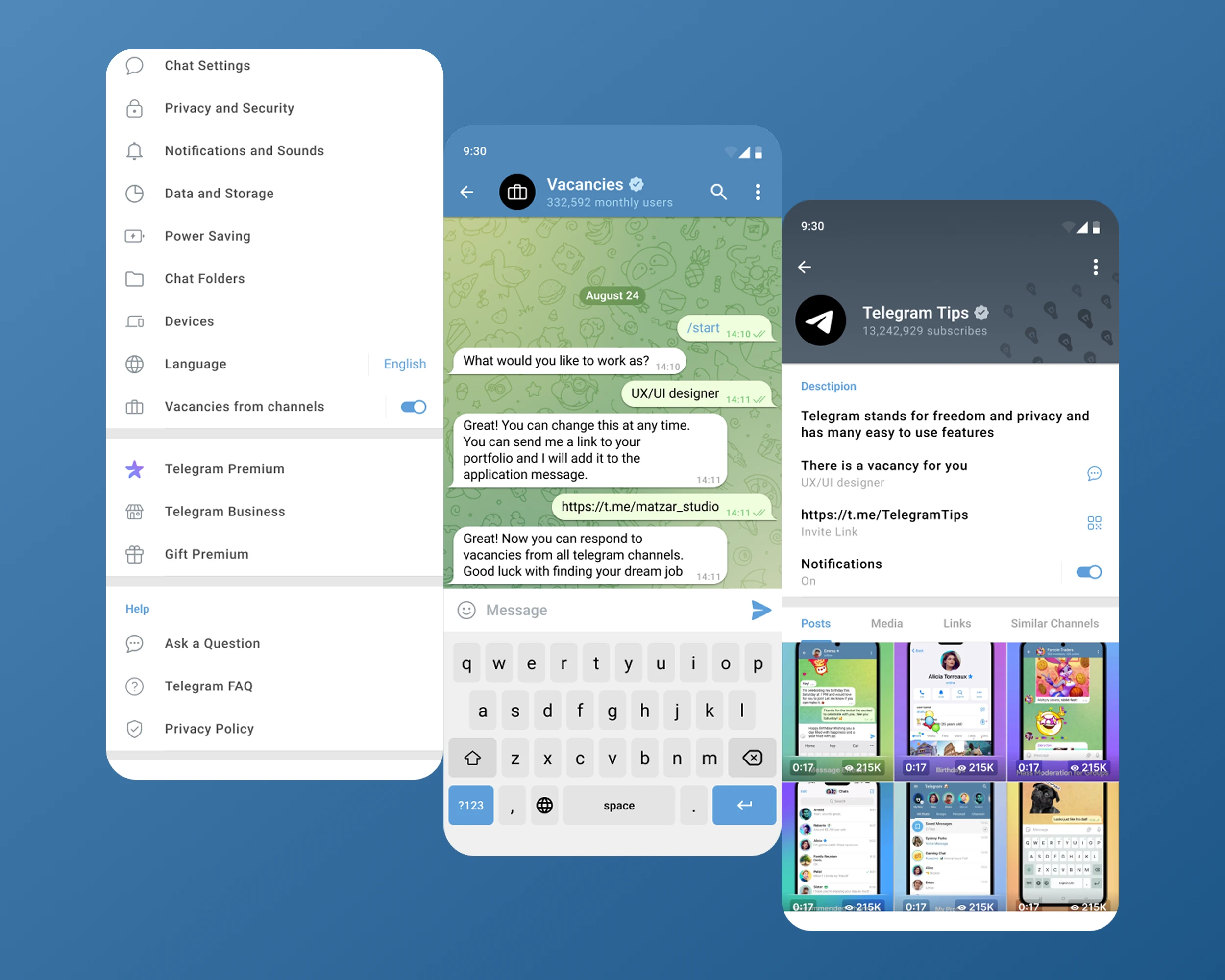 Новая функция Telegram для поиска работы — Изображение №1 — Интерфейсы на Dprofile