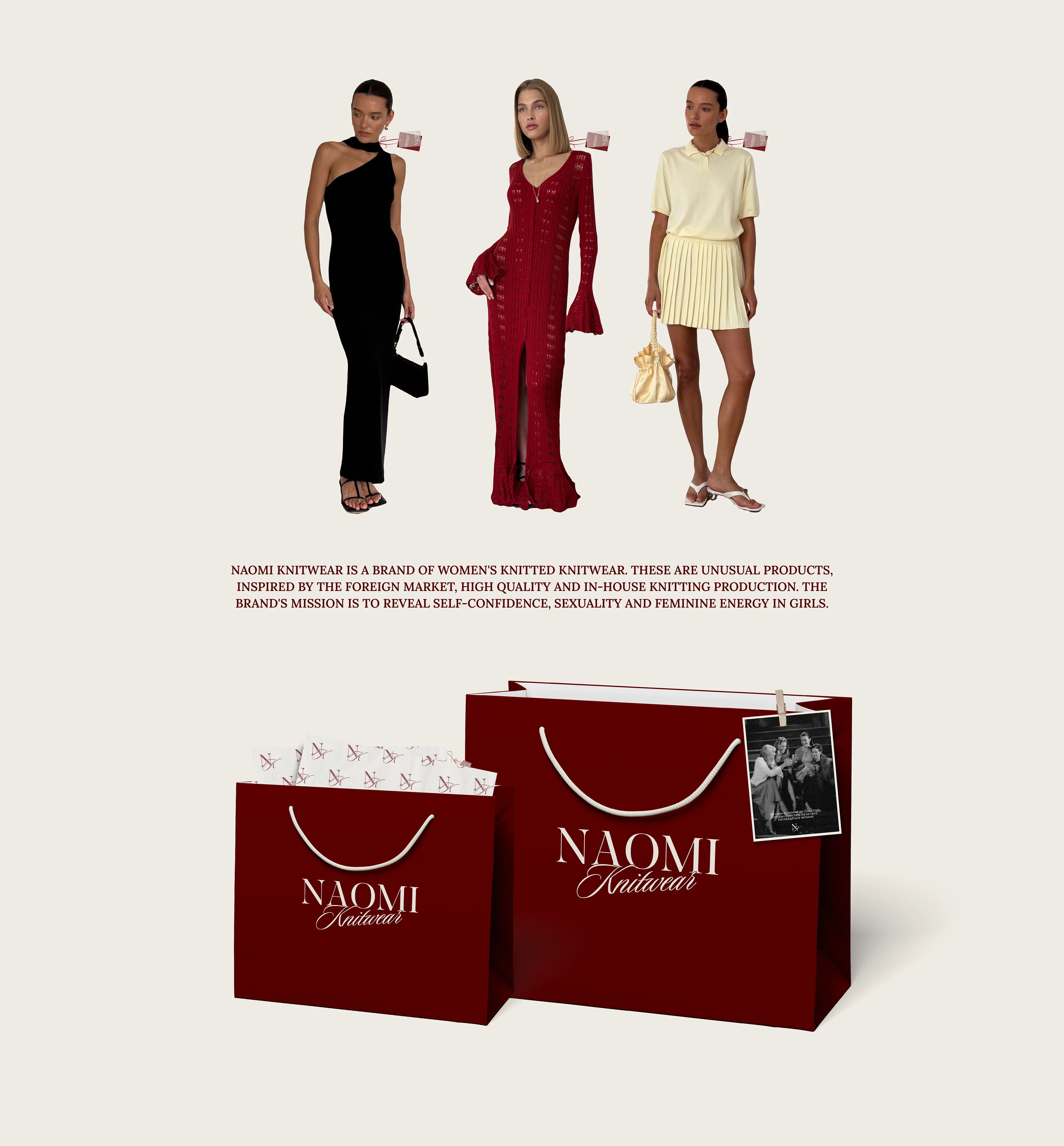 Naomi Knitwear / Brand Identity — Изображение №7 — Брендинг на Dprofile