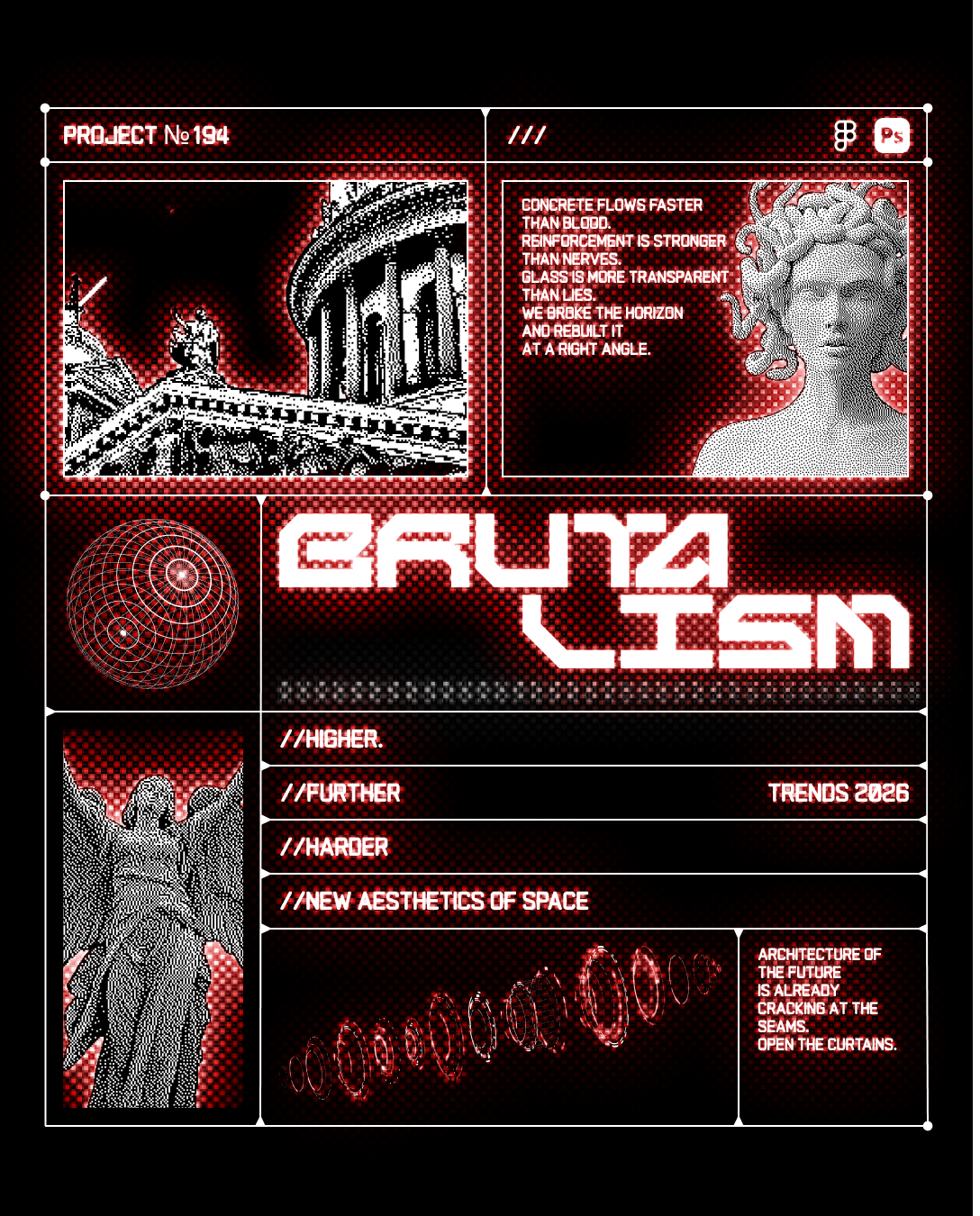 Постер.Брутализм. — Изображение №1 — Интерфейсы, Графика на Dprofile