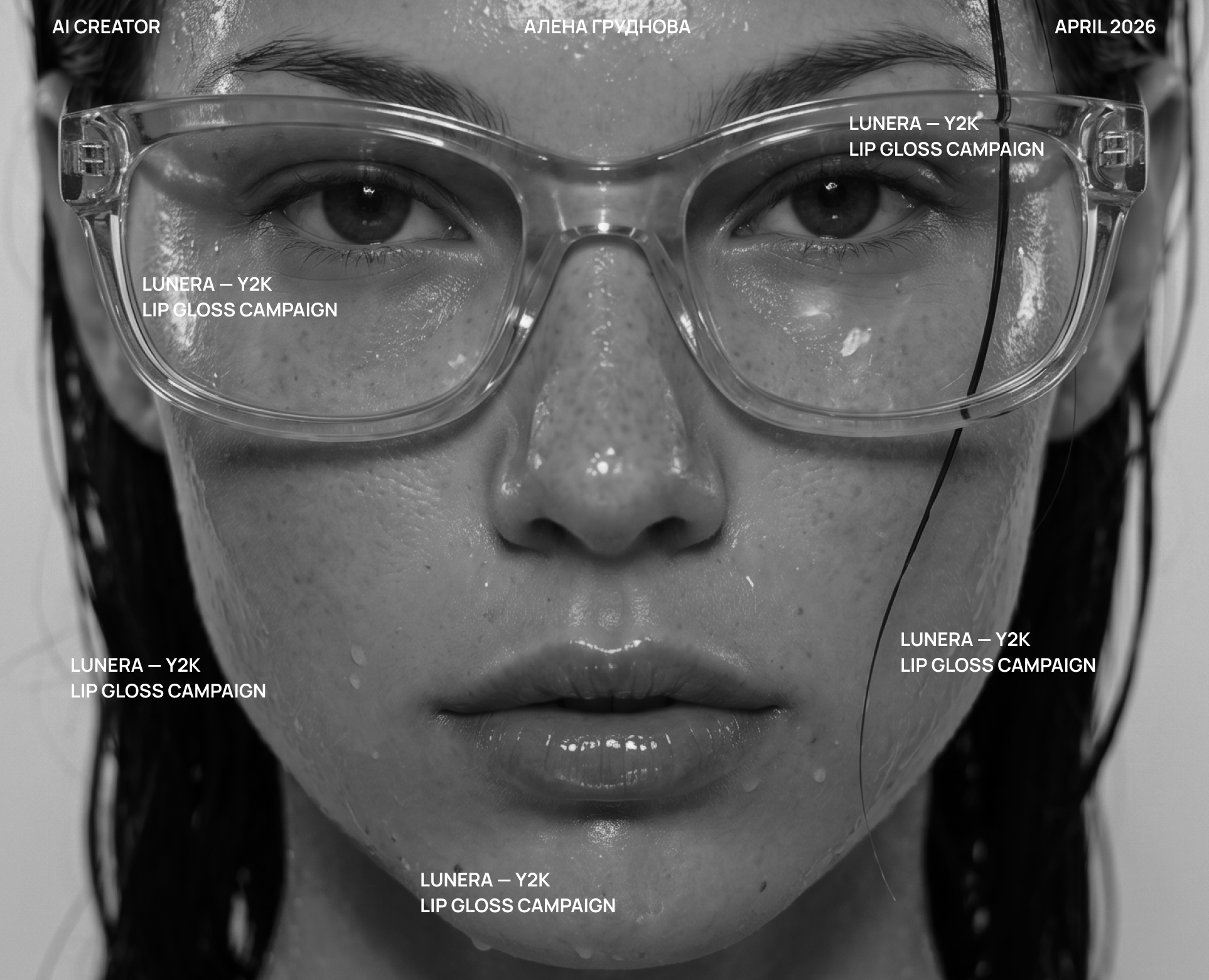 LUNERA — Y2K AI Beauty Campaign на Dprofile