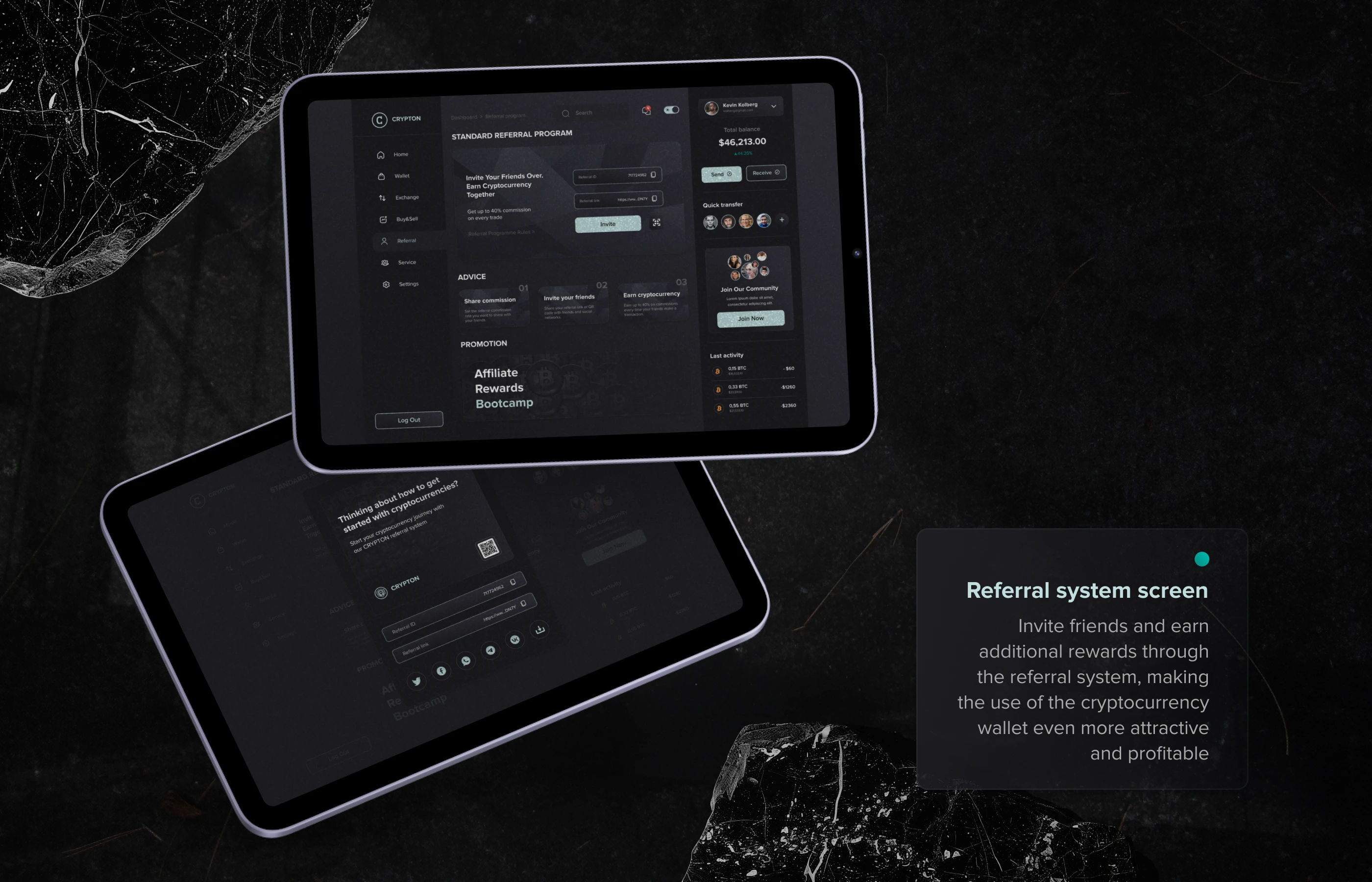 Crypton | Crypto Wallet - web&mobile app UI/UX — Изображение №7 — Интерфейсы на Dprofile