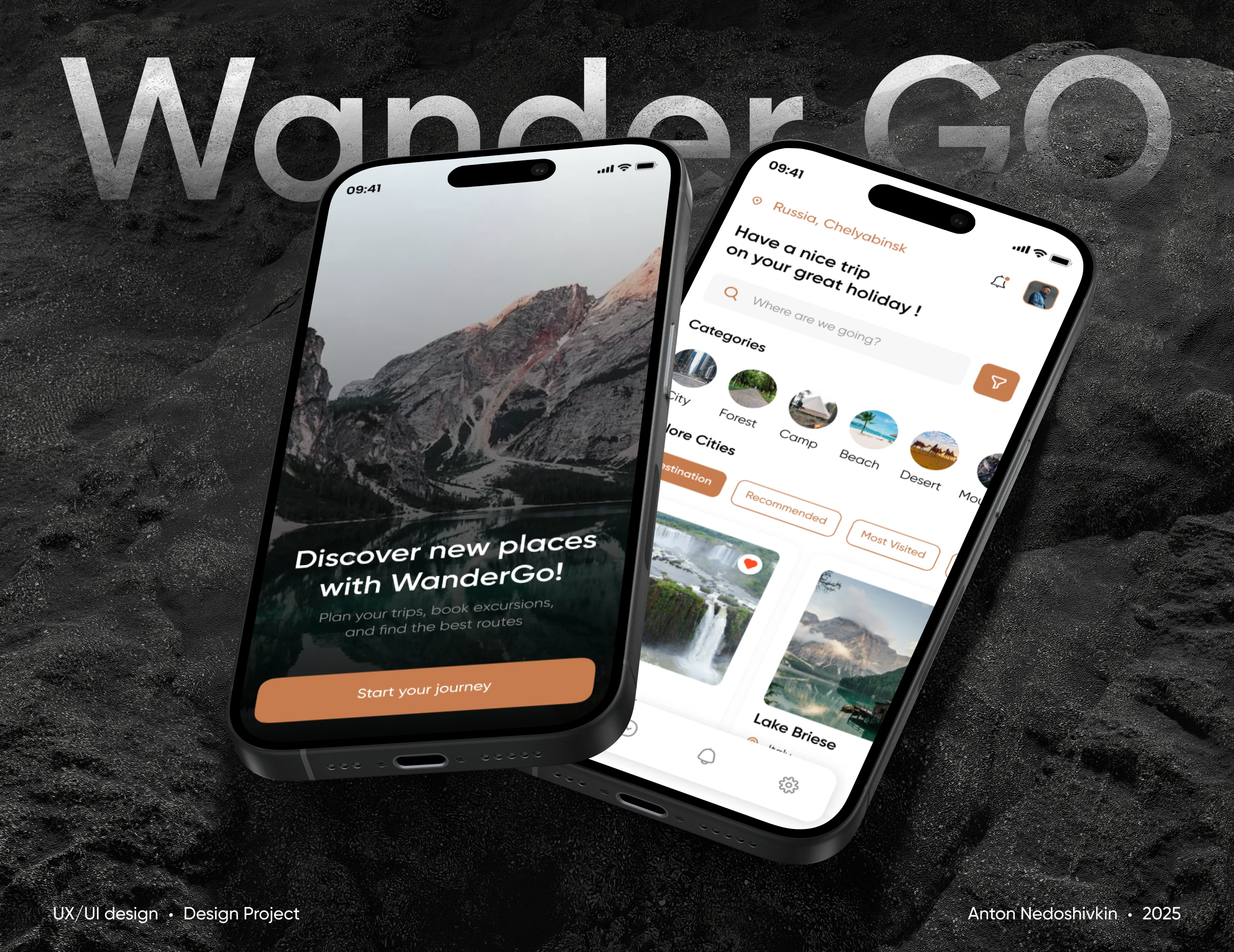 WanderGo – Travel Mobile App UI/UX Design — Изображение №1 — Интерфейсы на Dprofile