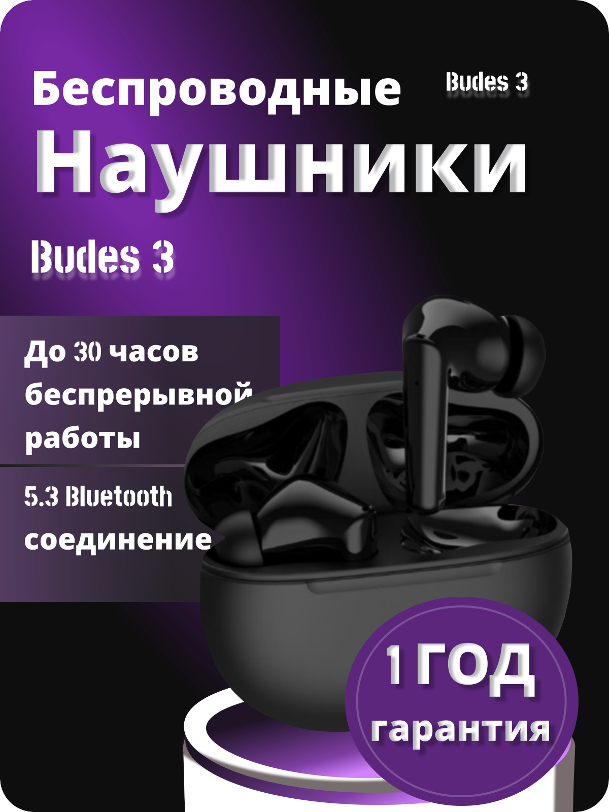 Дизайн карточки товара для вб беспроводных наушников — Изображение №3 — Интерфейсы, Брендинг на Dprofile